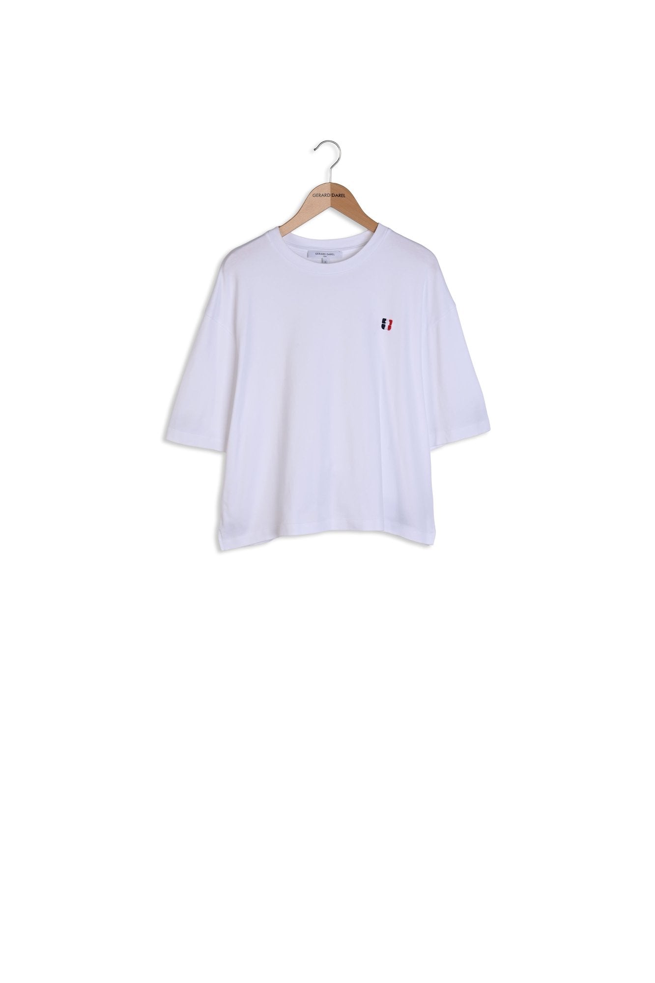 T-shirt à monogramme tricolore - ALEXANDRINE Faume - seconde main