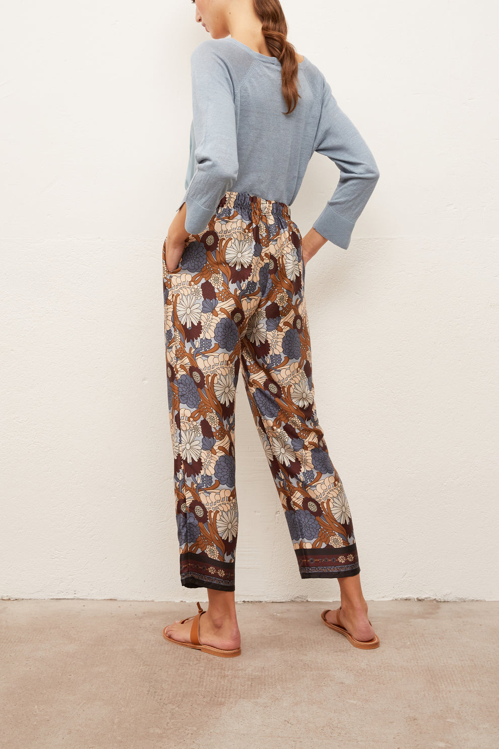 MARILOU - Pantalon 7/8 fluide Faume - seconde main