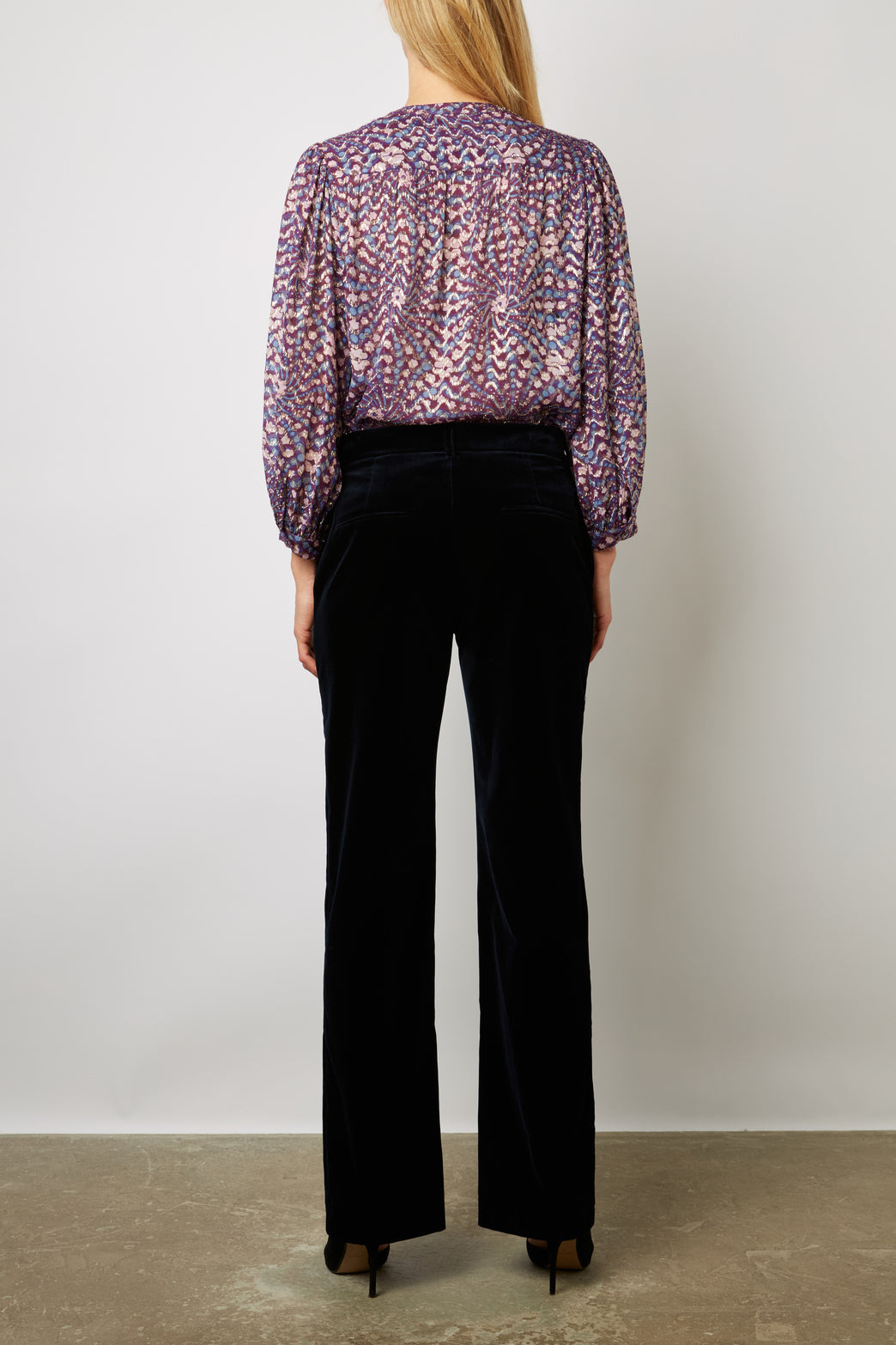 Pantalon droit de tailleur en velours - ELEONIE Faume - seconde main