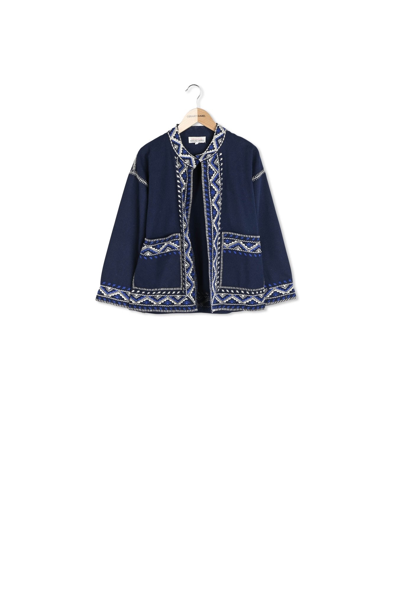 Veste brodée en 100% coton - ESMA Faume - seconde main