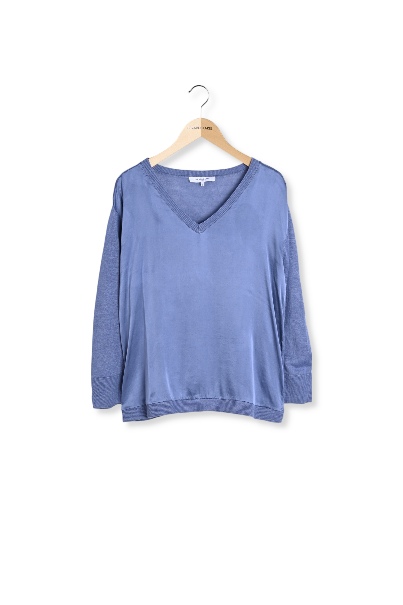 Pull V en lin et soie - LILLO Faume - seconde main