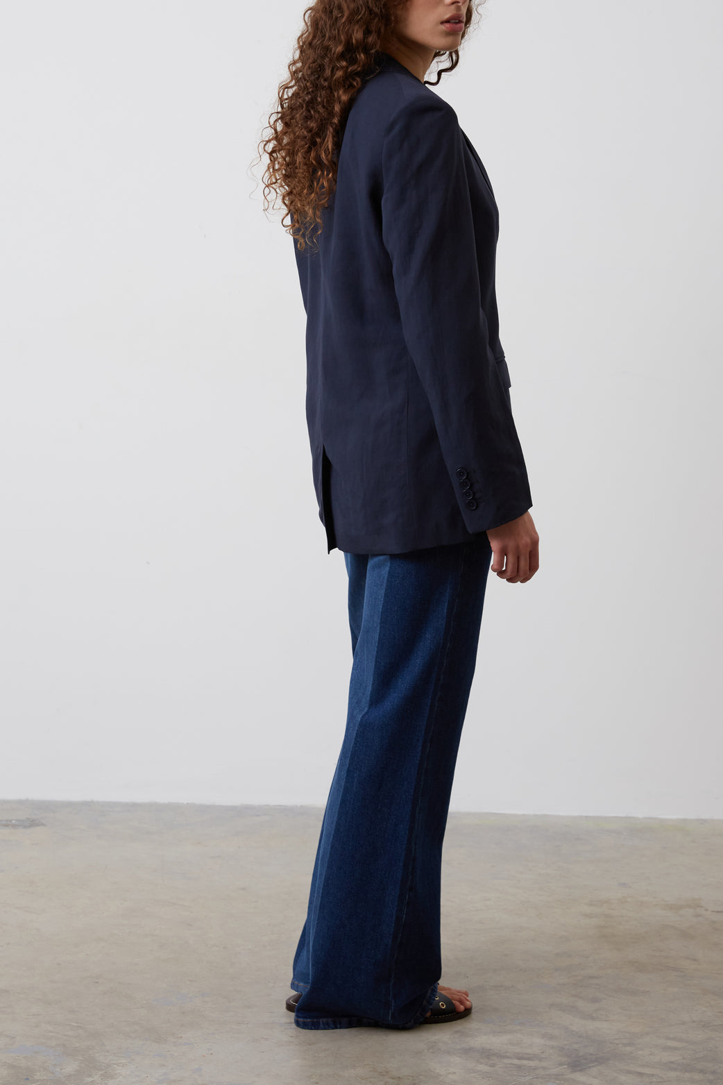 Veste de tailleur en lin mélangé - NATHIS Faume - seconde main