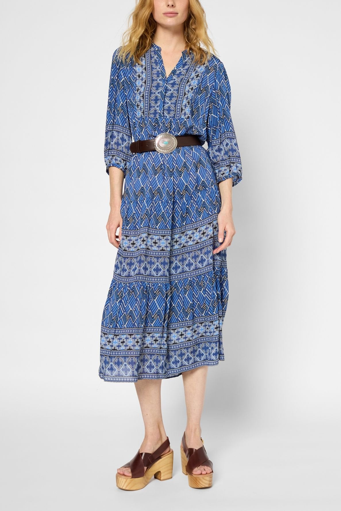 Robe droite imprimé ethnique - PHEDRE Faume - seconde main