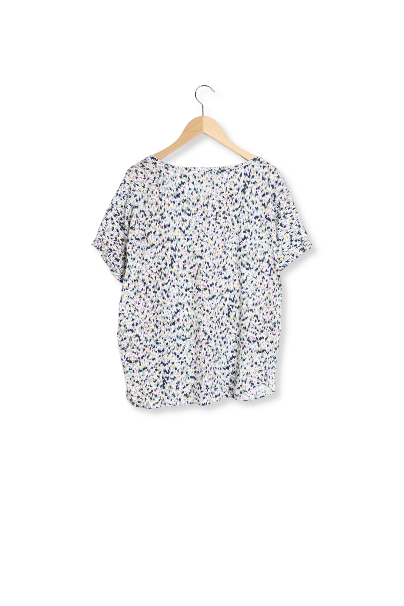 Tee-shirt imprimé en coton et lin Faume - seconde main