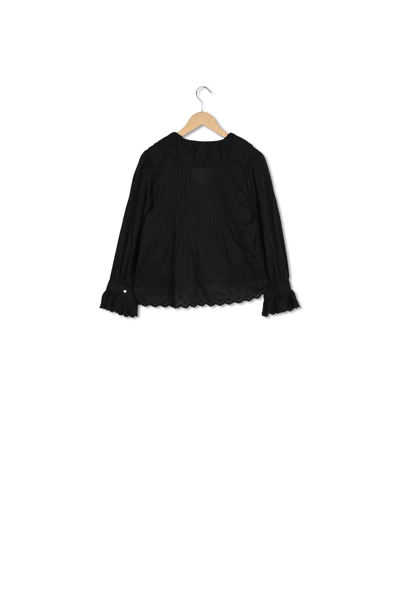 Chemise en coton à broderies - URTIZ Faume - seconde main