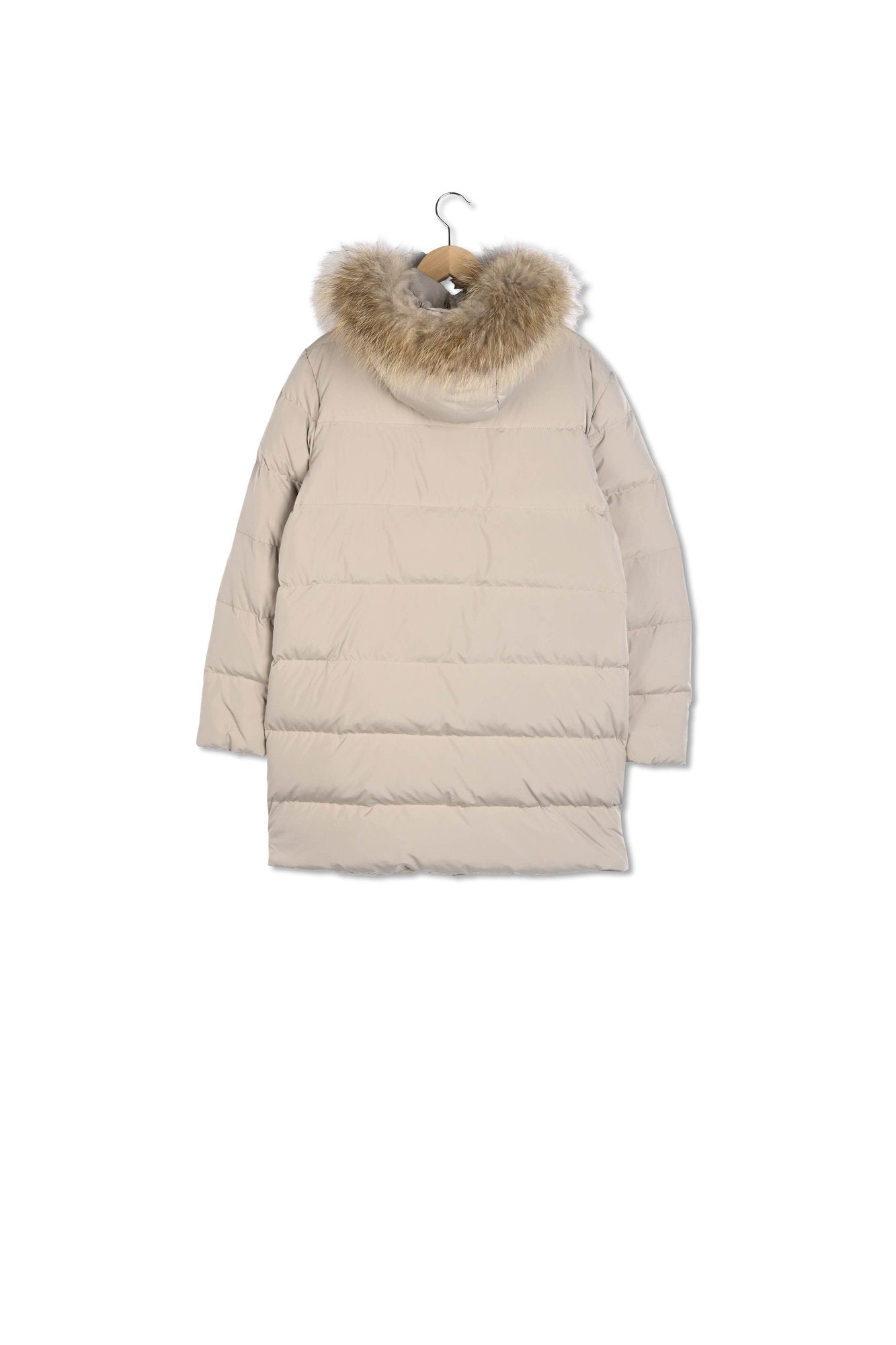SONYA -Doudoune mi-longue avec col en fourrure Faume - seconde main