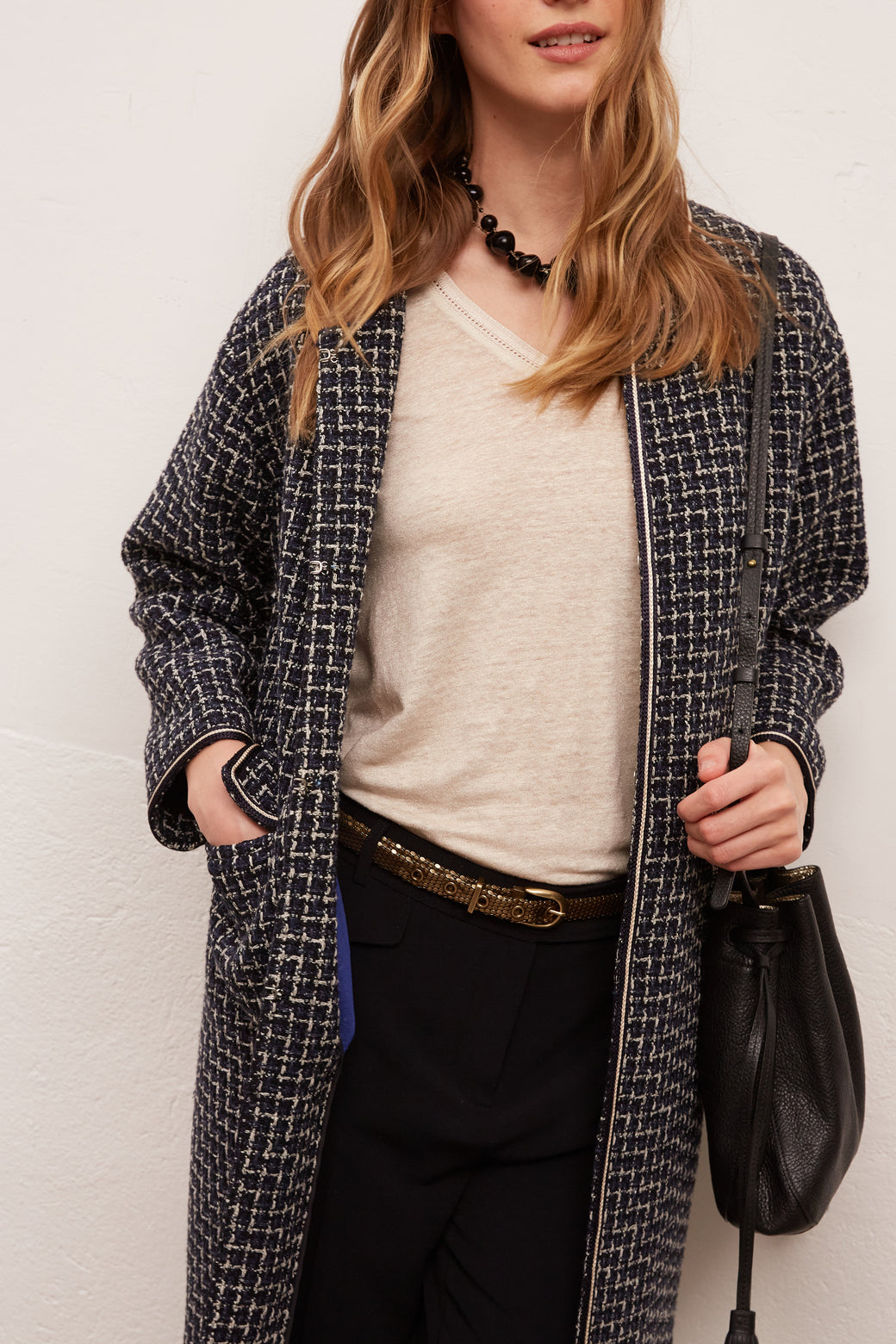 ROMA - Manteau en tweed Faume - seconde main