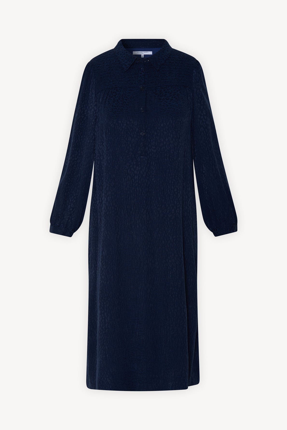 Robe soyeuse avec motif léopard ton sur ton - JANELLE Faume - seconde main