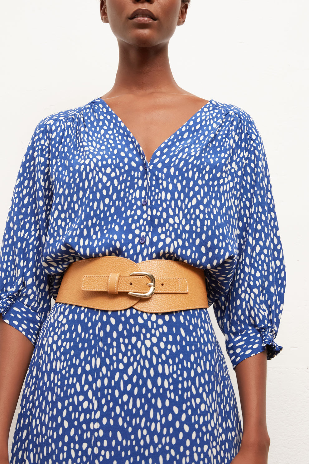 NOELAN - Blouse fluide à pois Faume - seconde main