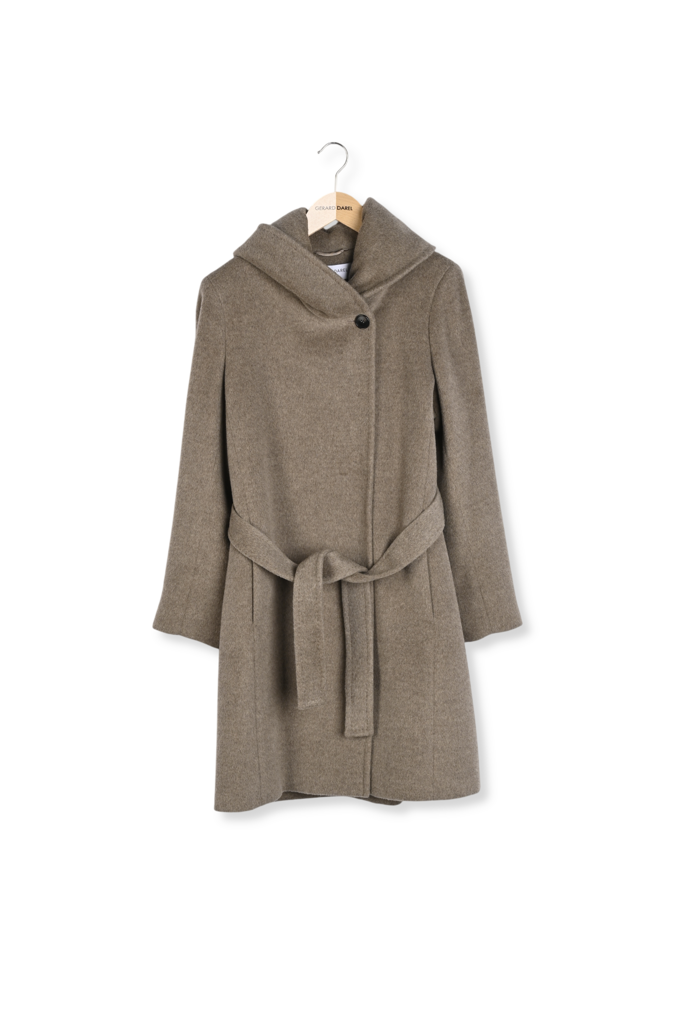 Manteau ceinturé à col drapé - SIDONIE Faume - seconde main