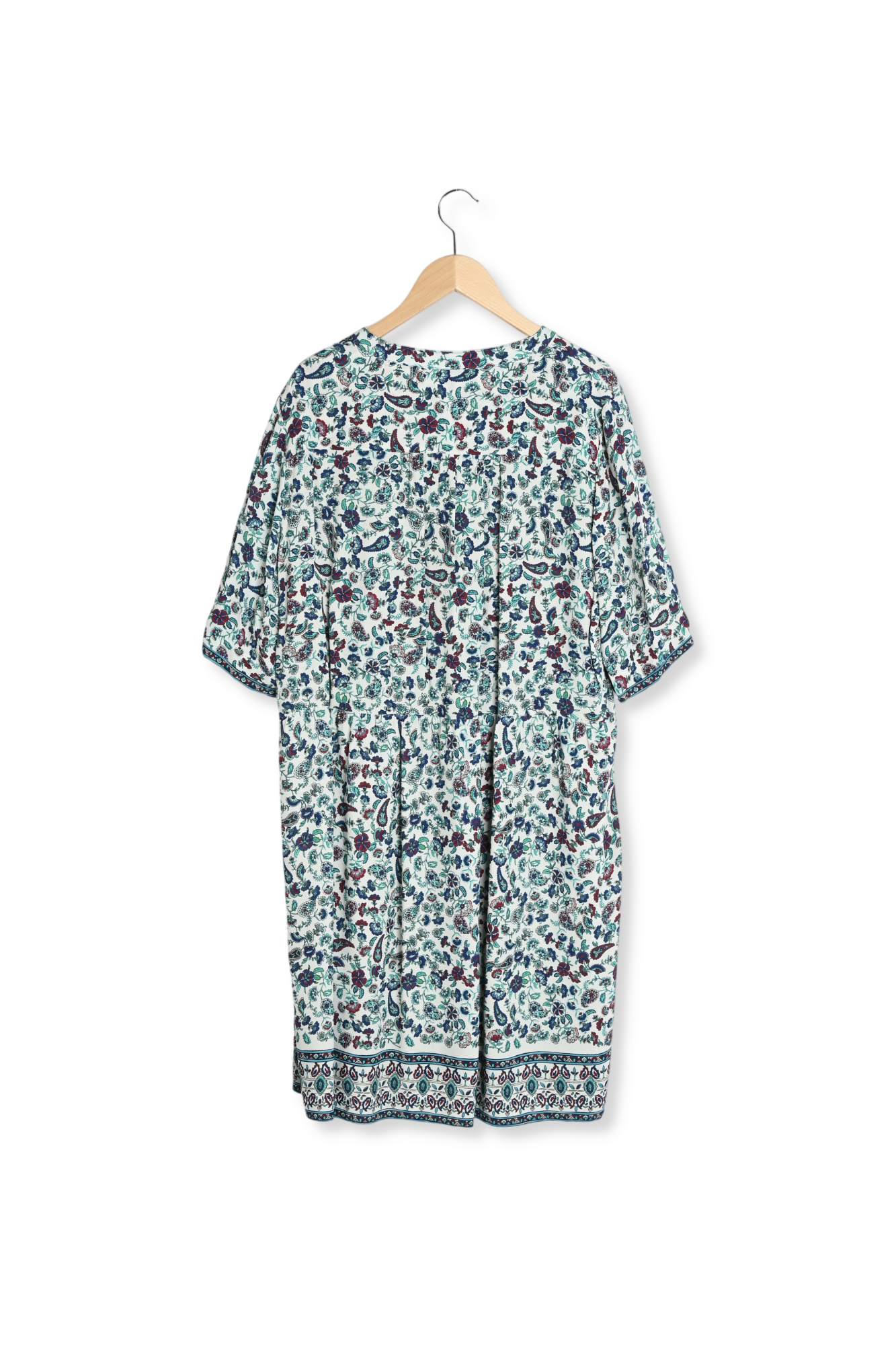 Longue à imprimé floral - Robe mi Faume - seconde main