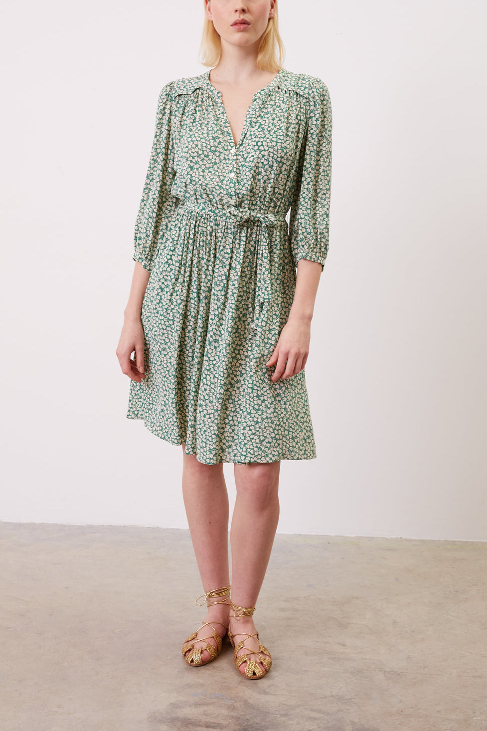 Robe courte imprimé bicolore - JUNON Faume - seconde main