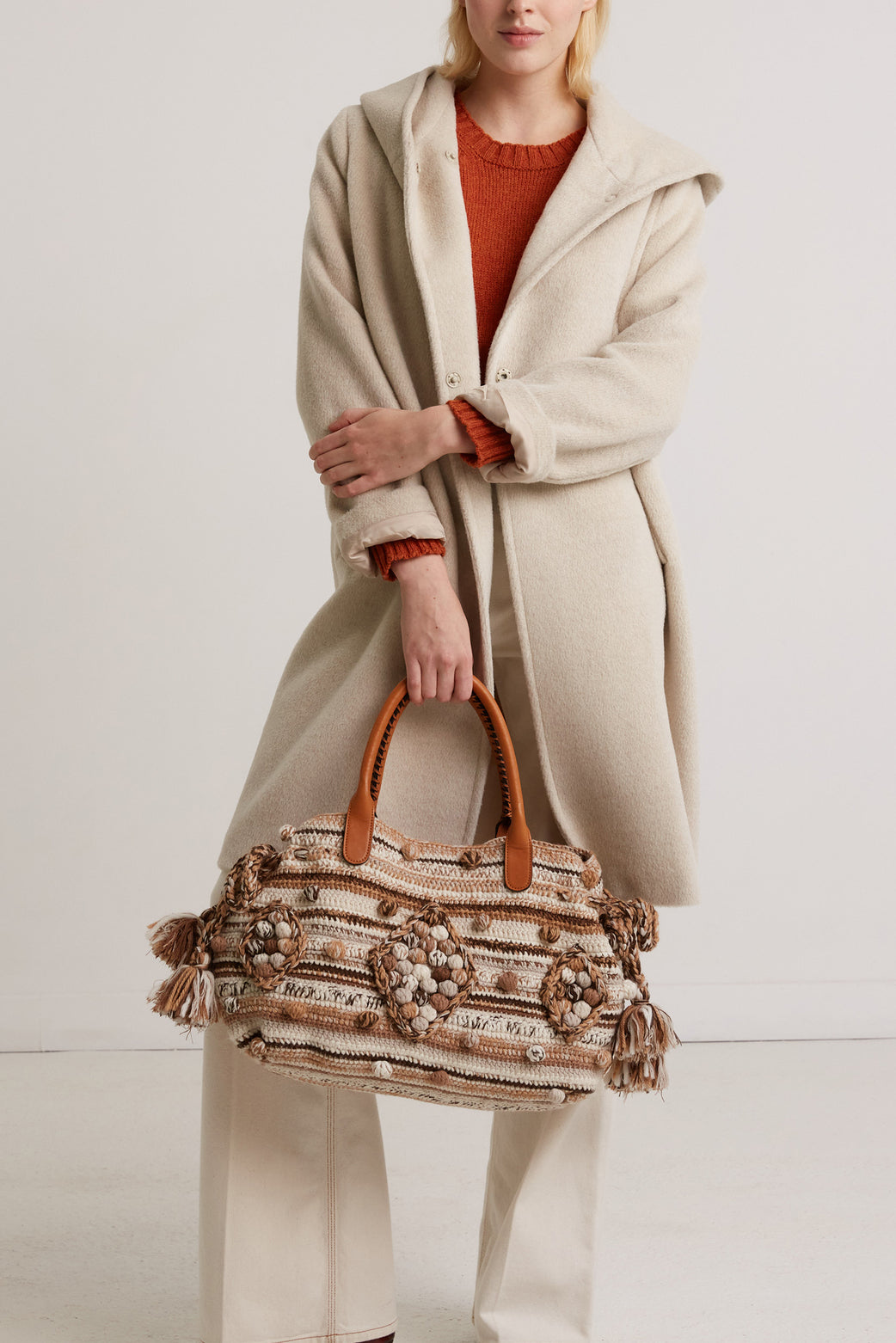Manteau long en laine alpaga - SOIZIC Faume - seconde main
