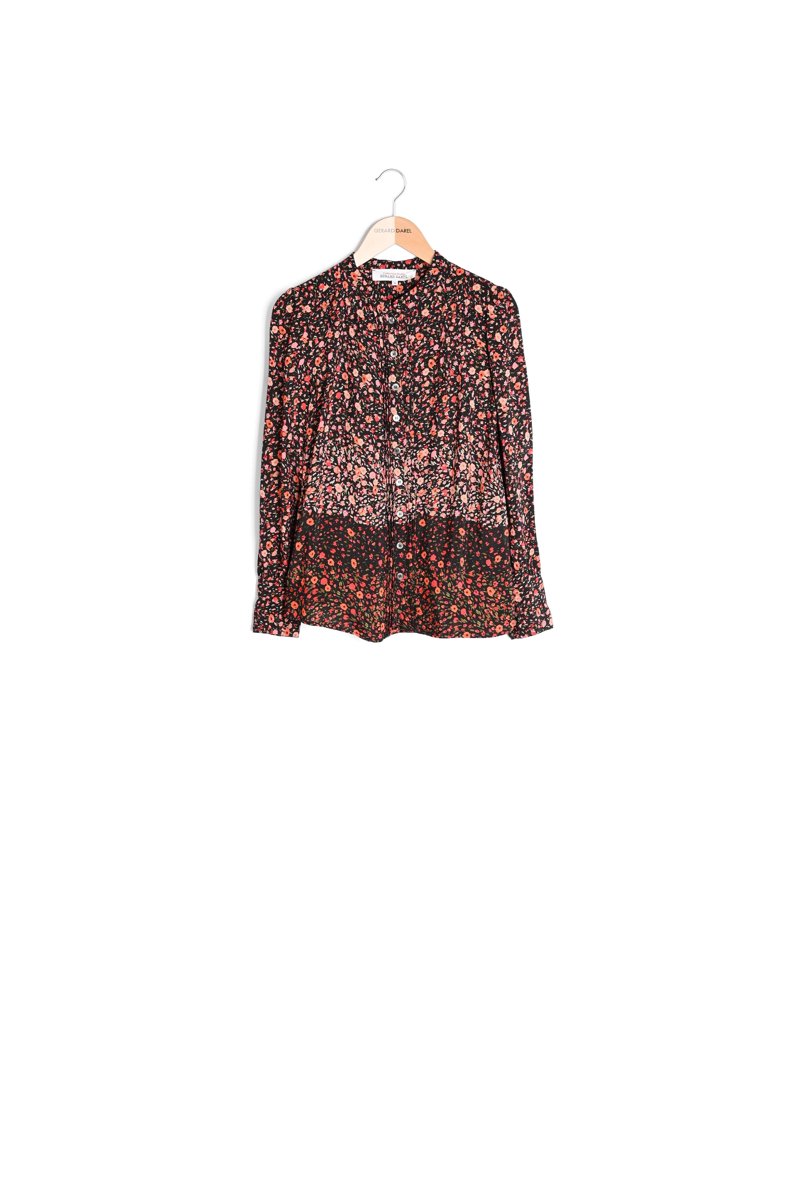 Chemise à volants en mousseline fleurie - CALICA Faume - seconde main