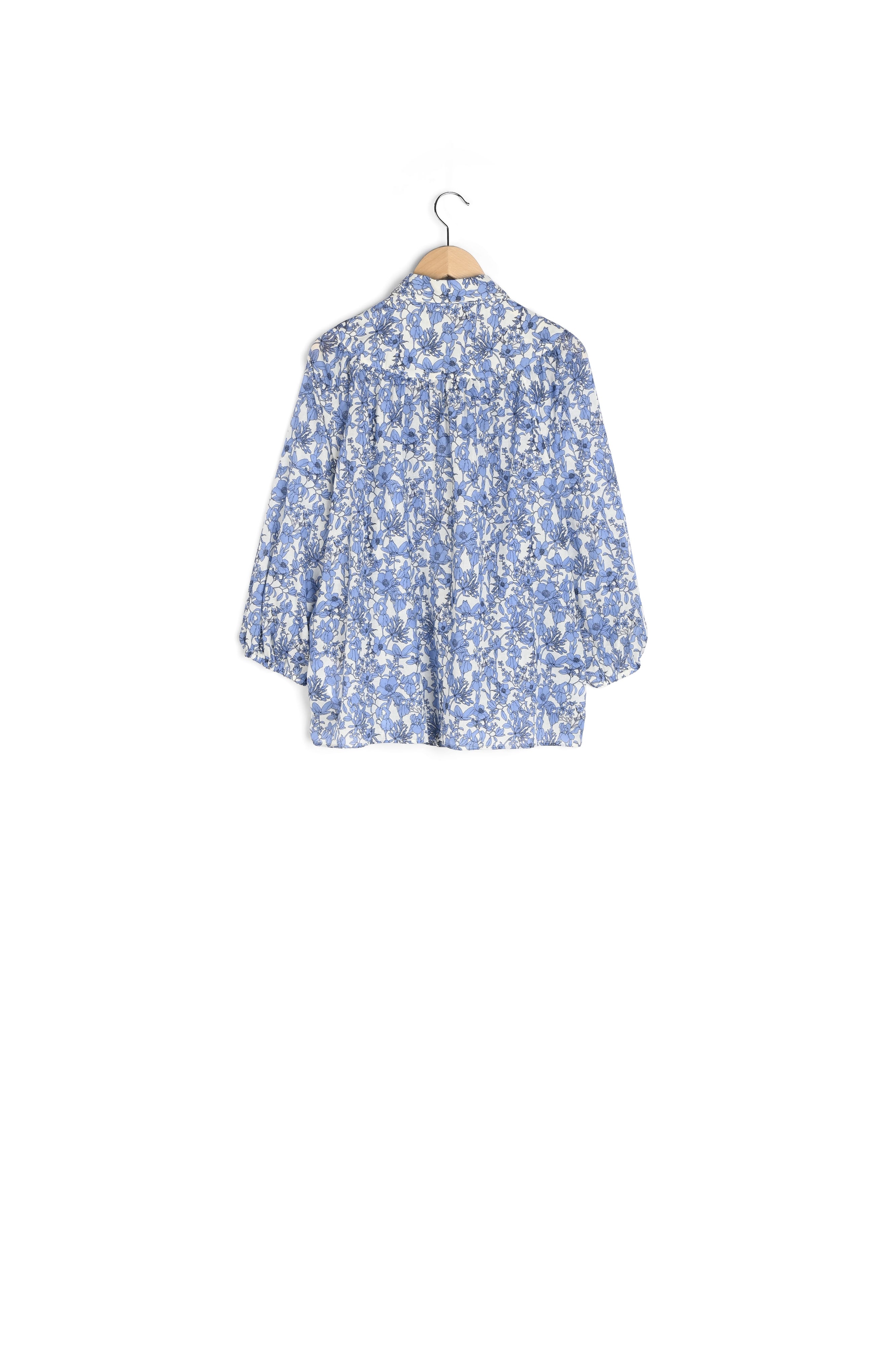 Chemise en voile de coton à fleurs - CLEMENCE Faume - seconde main