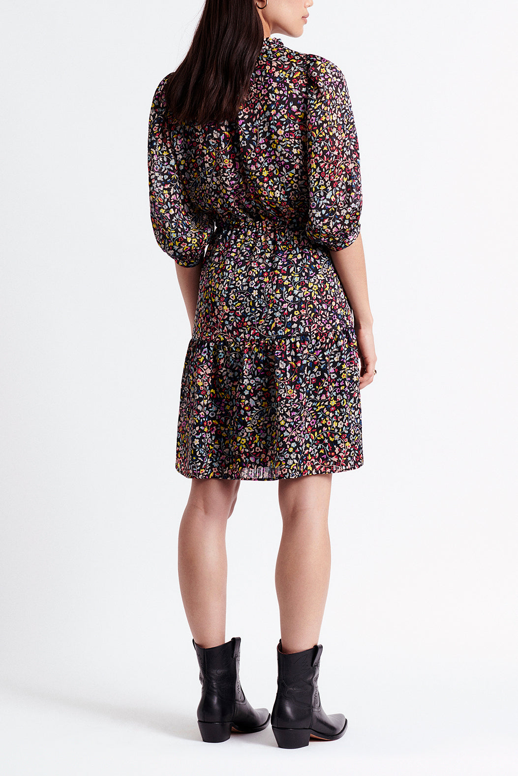 SAVERIA - Robe longueur genoux en jacquard Faume - seconde main