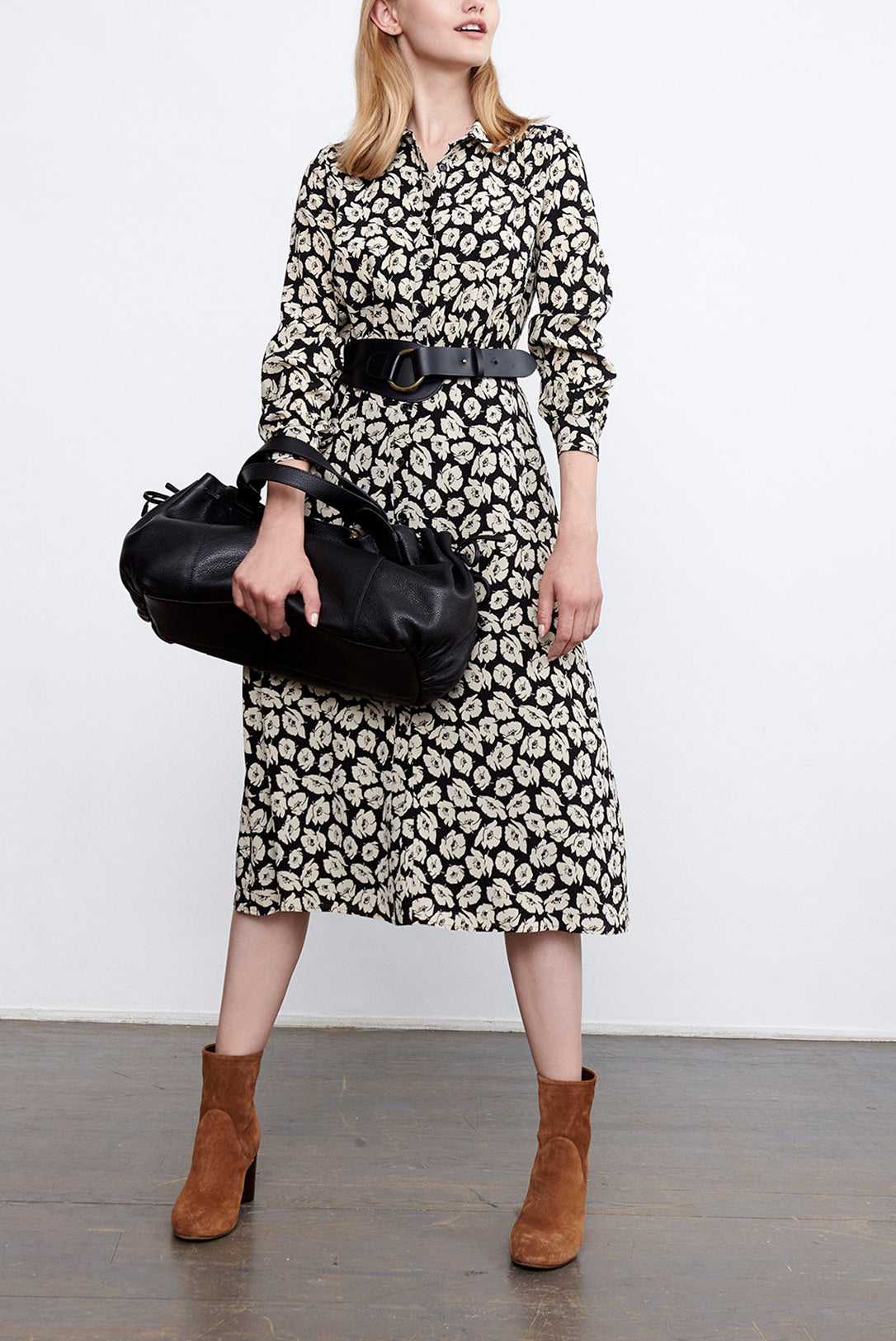 DILYS - Robe-chemise en soie Faume - seconde main