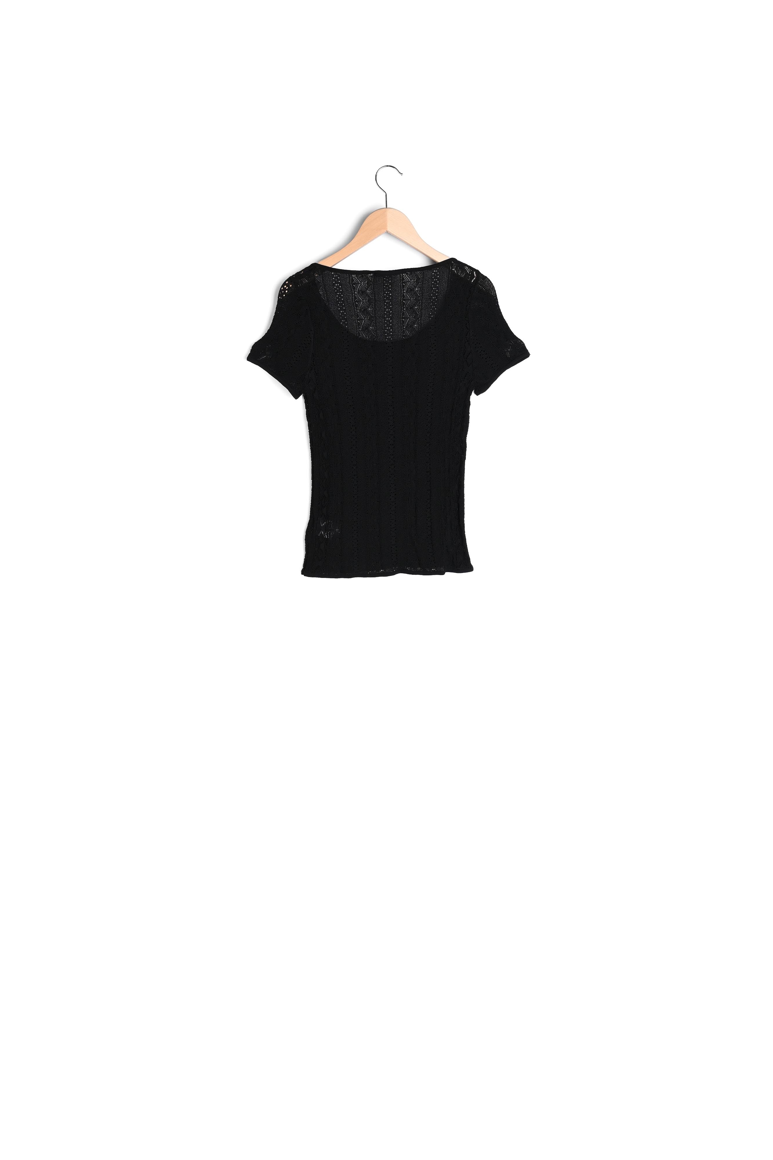 ENDA - Top en maille fine ajourée Faume - seconde main