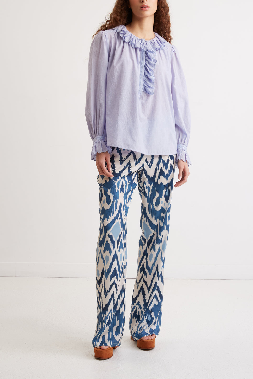 Blouse en coton brodé - CHARLINE Faume - seconde main