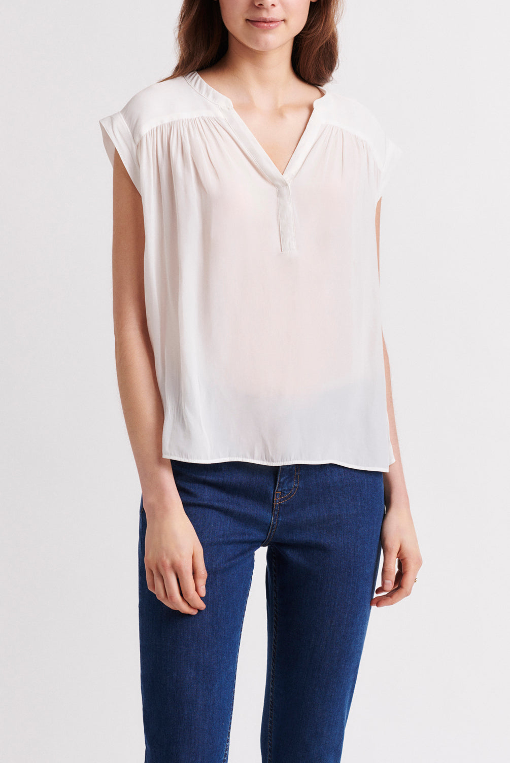 NORMA - Top soyeux sans manches Faume - seconde main