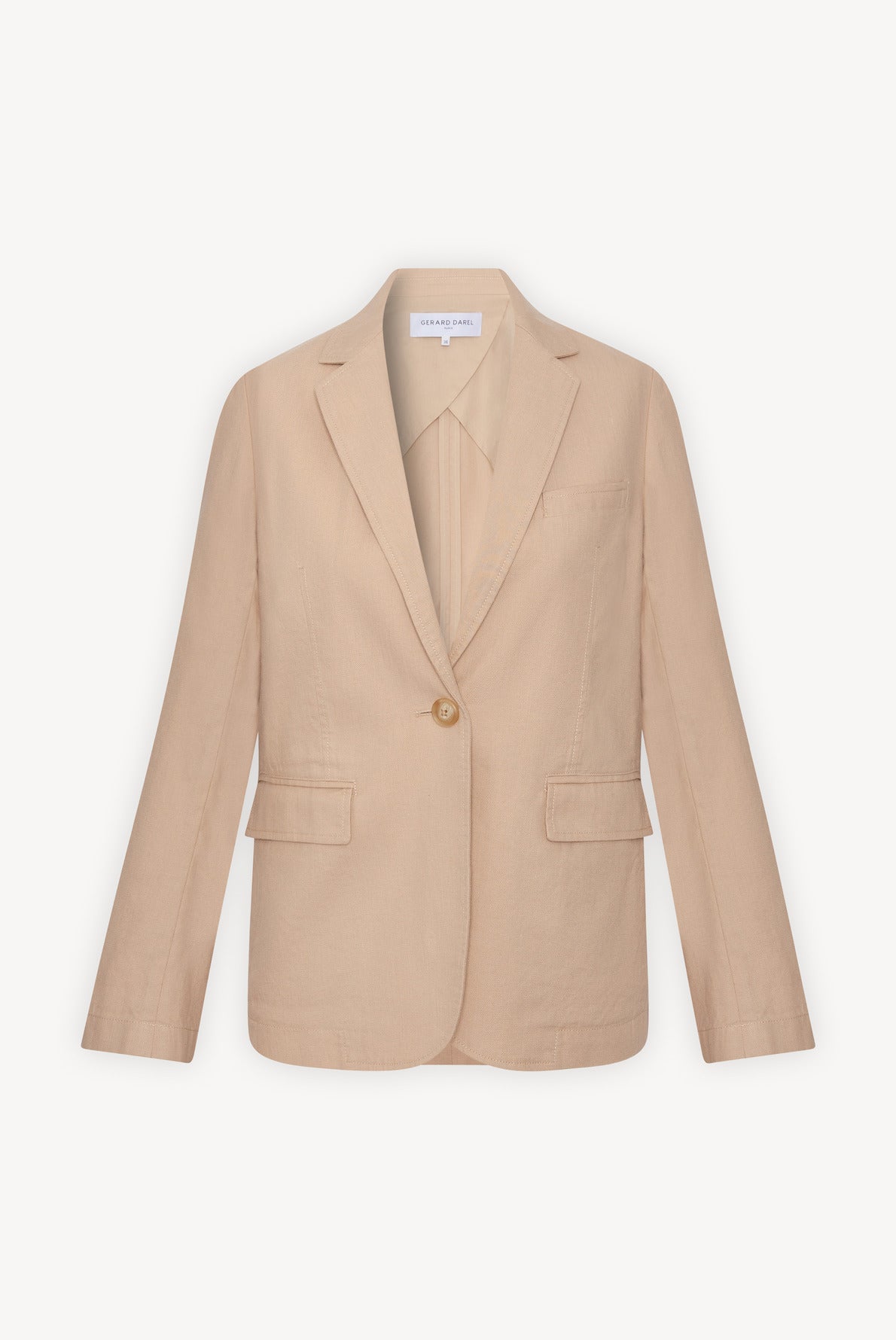 ALEXA - Veste de tailleur en coton et lin Faume - seconde main