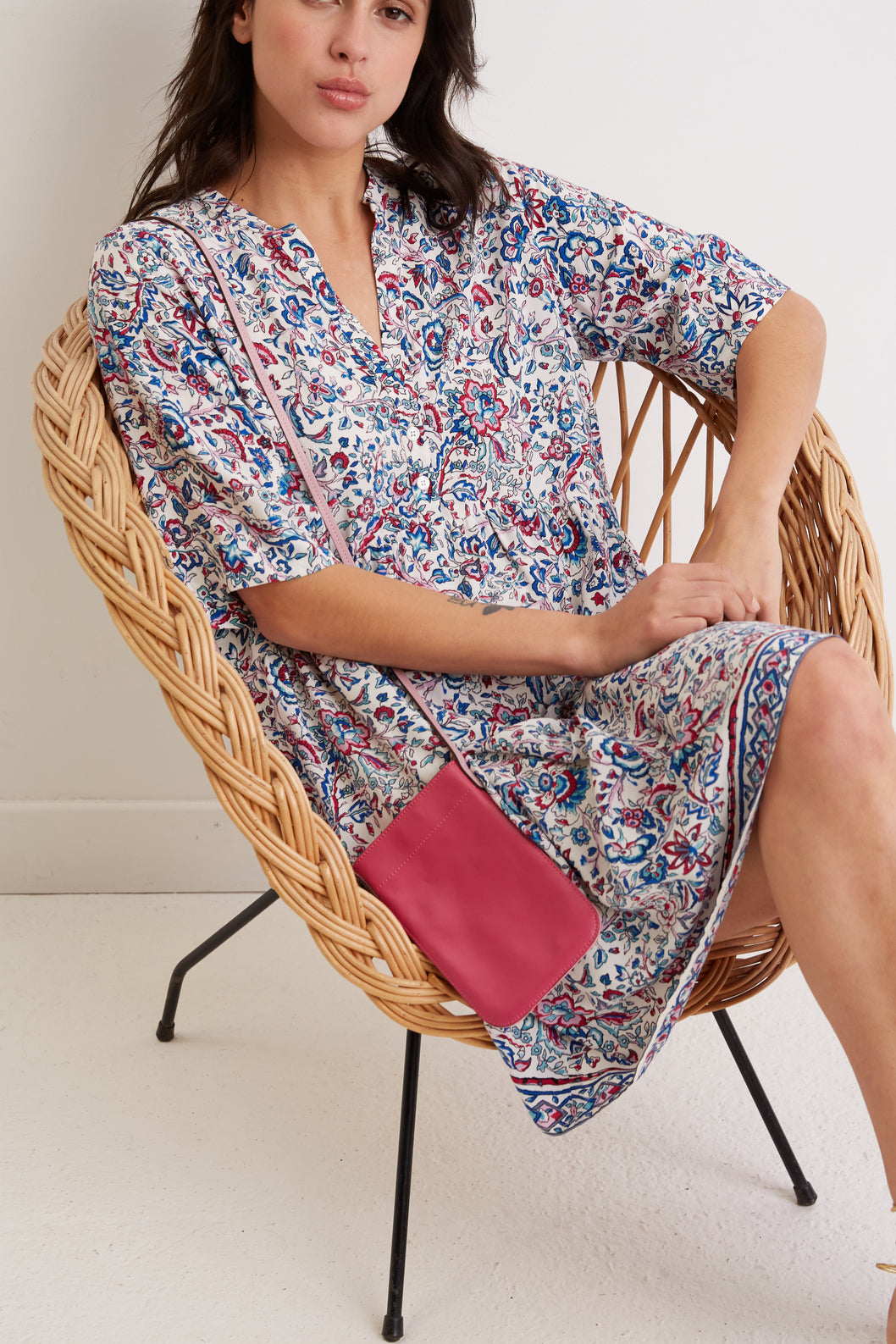 Robe courte à fleurs - JUSTINIEN Faume - seconde main