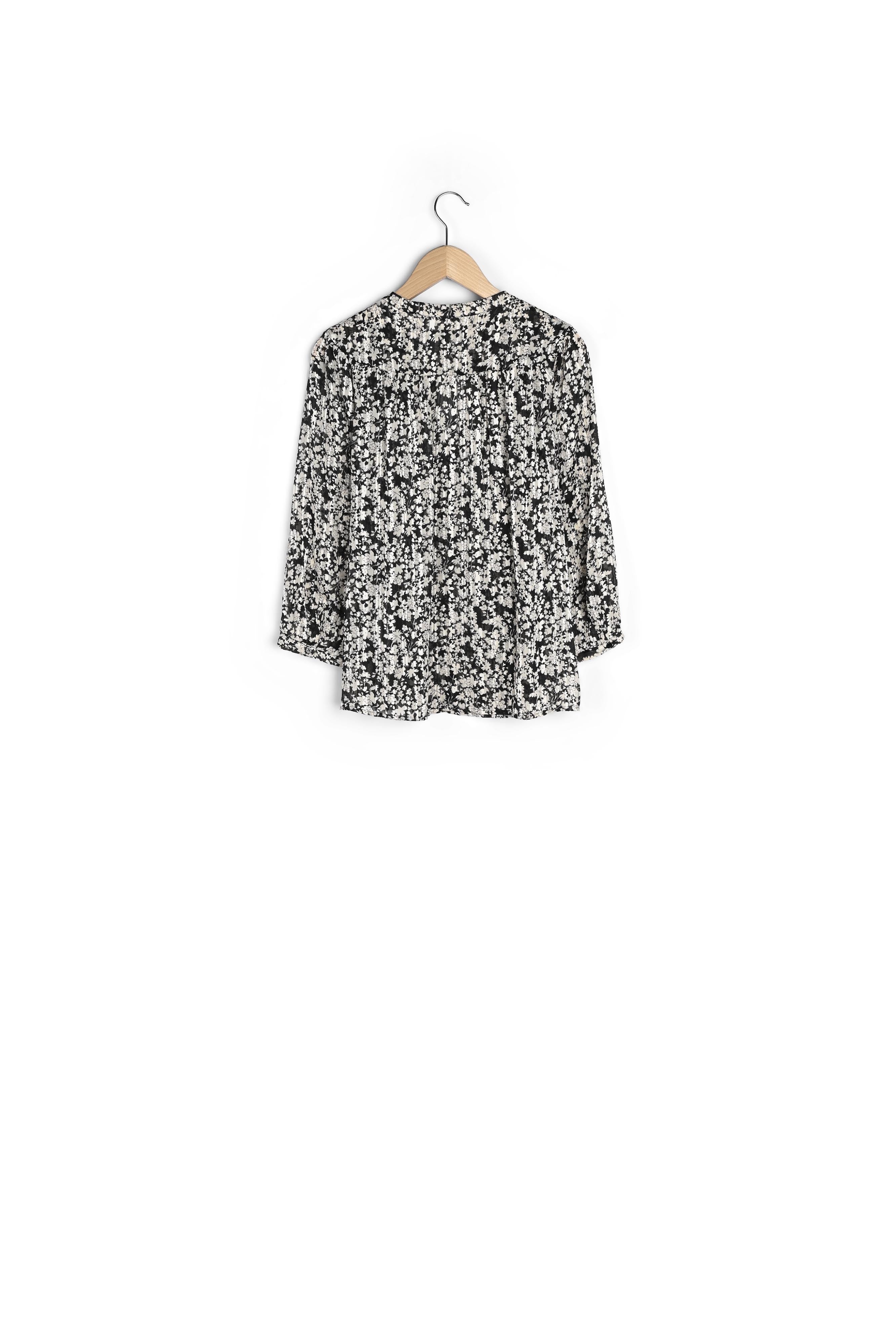 Blouse en mousseline à fleurs - COCO Faume - seconde main