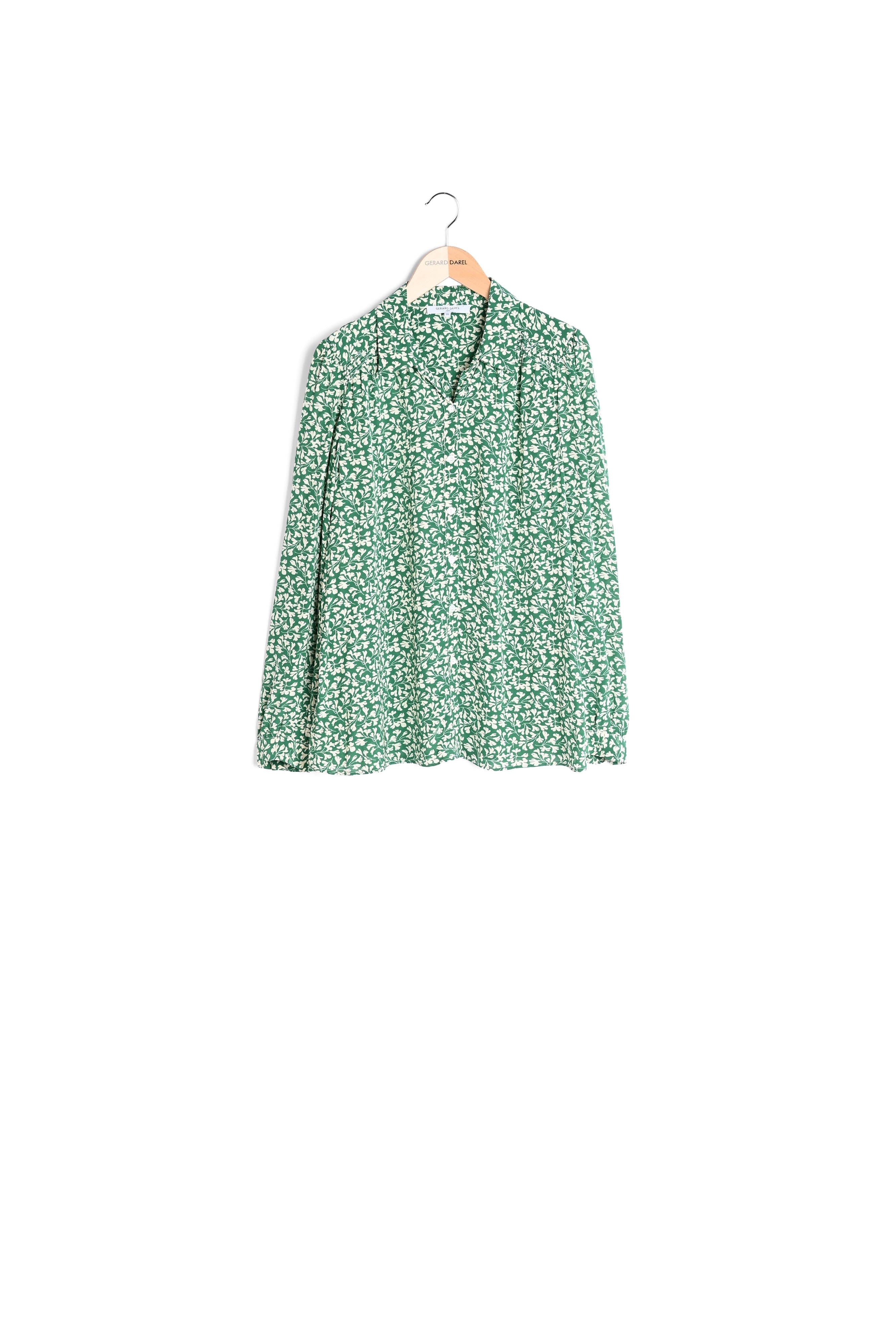 Chemise à motif floral et smocks - CERISE Faume - seconde main