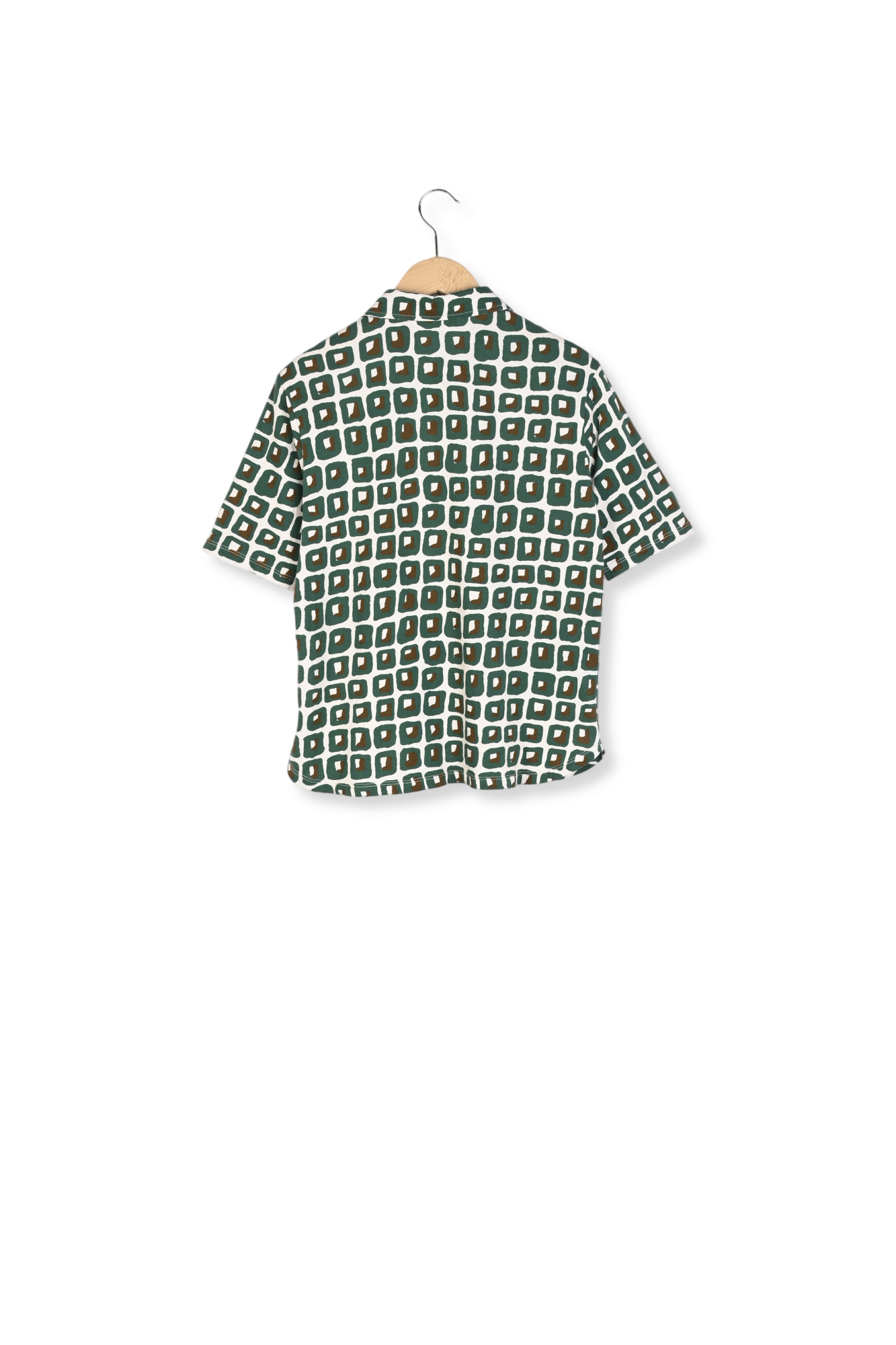 Chemise en coton imprimé géométrique - GEMMA Faume - seconde main
