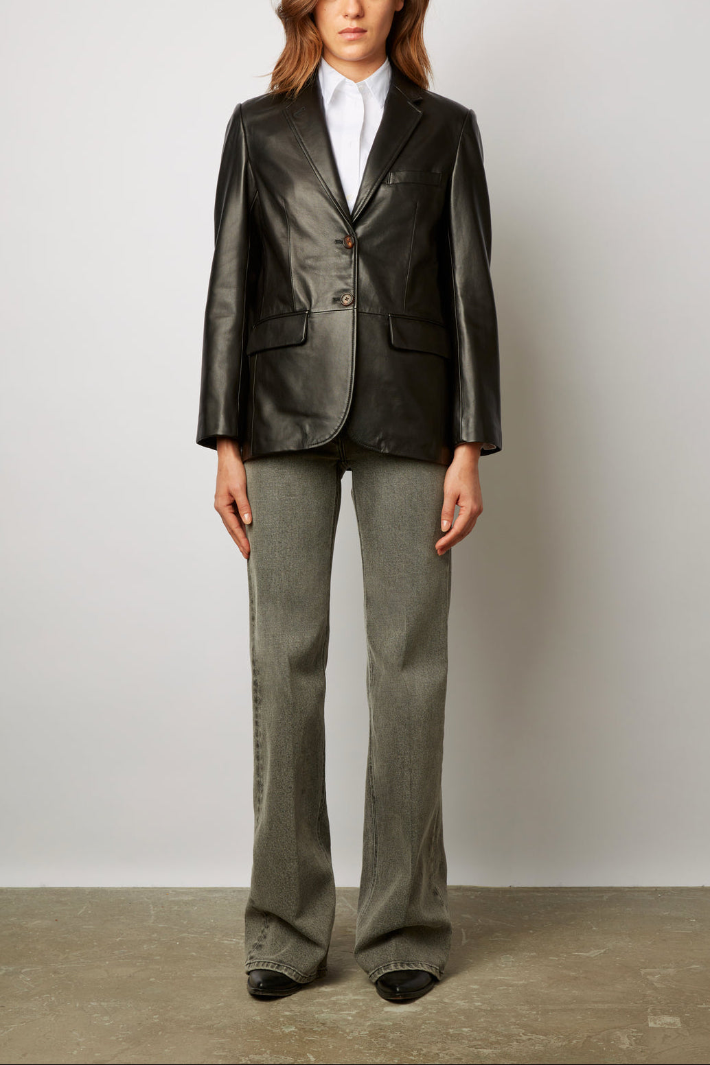 Veste en cuir - NAHELLE Faume - seconde main