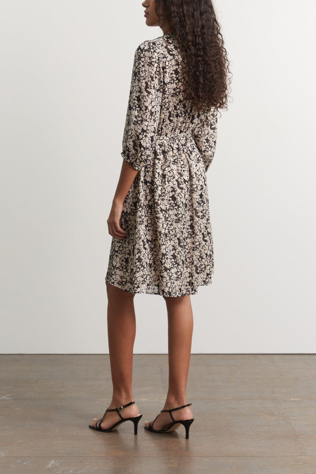 Robe imprimé fleuri bicolore - JUNON Faume - seconde main