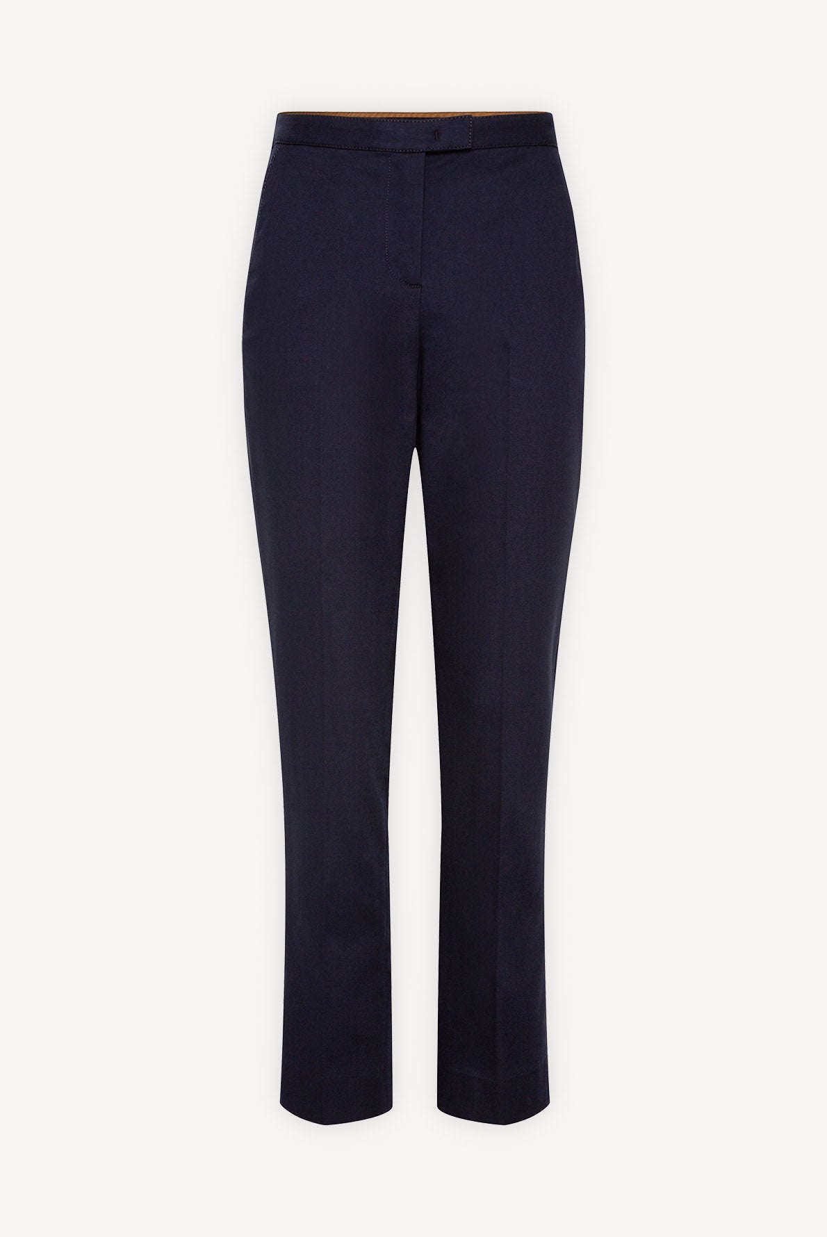MARZIA - Pantalon droit en coton Stretch Faume - seconde main