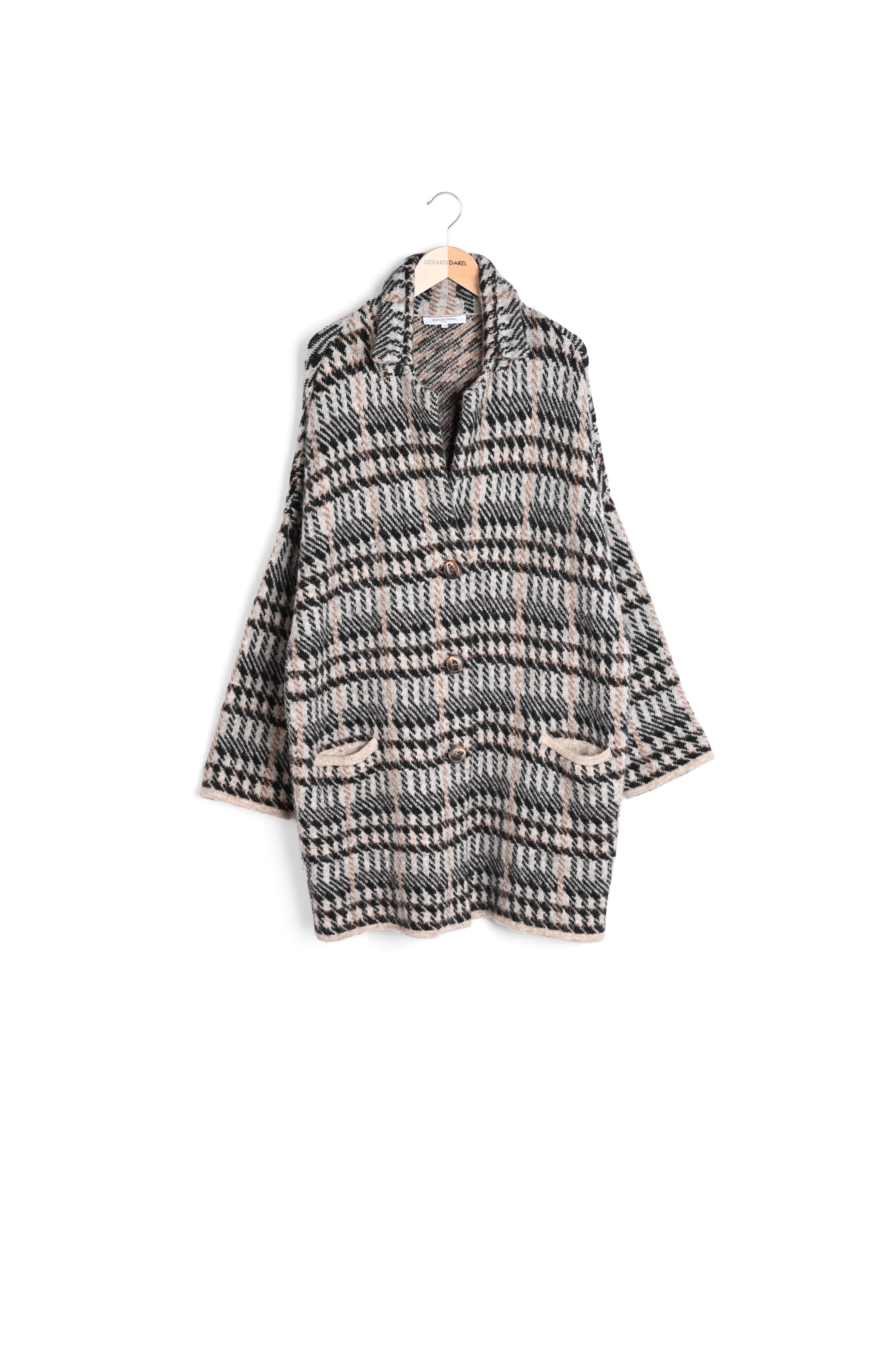 SOFIA - Manteau en maille oversize Faume - seconde main