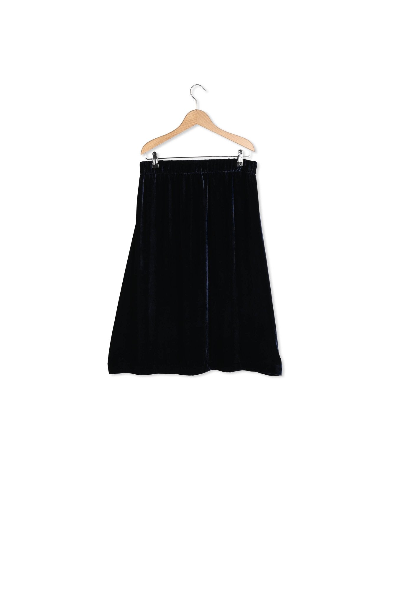 TALLY - Jupe midi velours Faume - seconde main