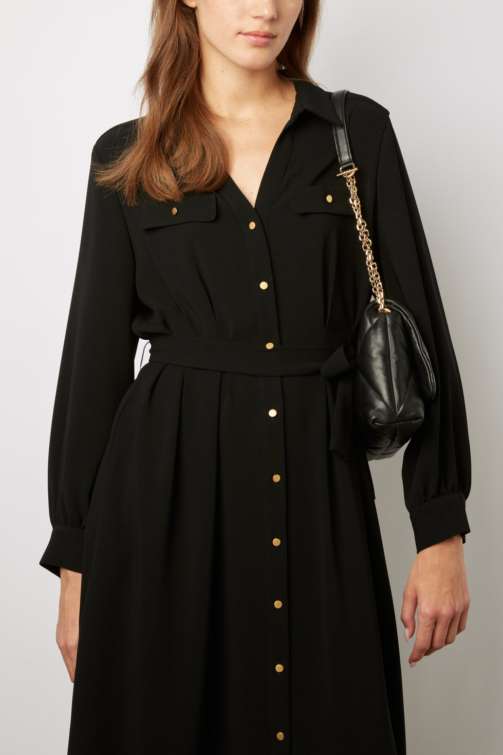 Robe chemise en crêpe fluide - JOLEEN Faume - seconde main