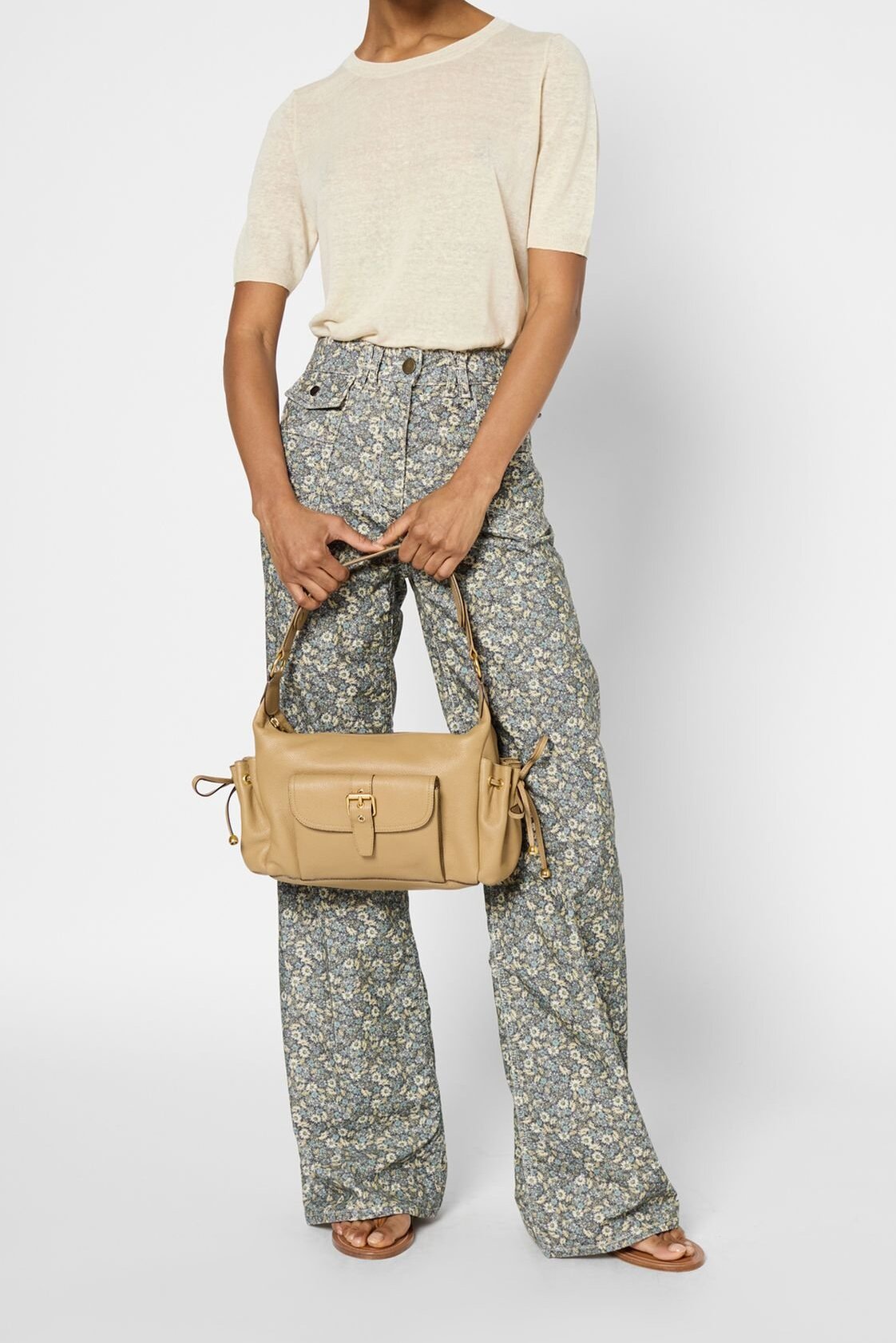 Pull à manches courtes en lin mélangé - JAMY Faume - seconde main