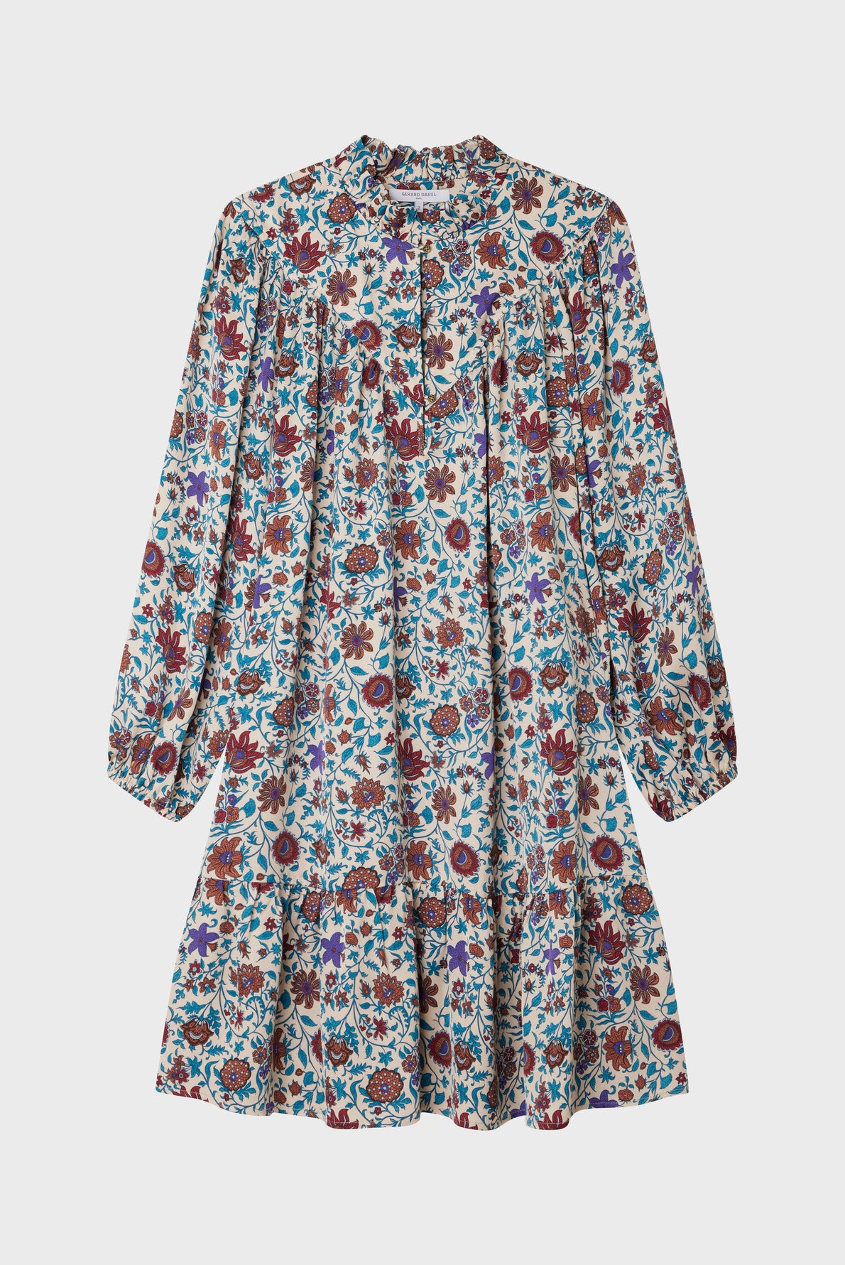 Robe courte à motif fleuri - JOHANA Faume - seconde main