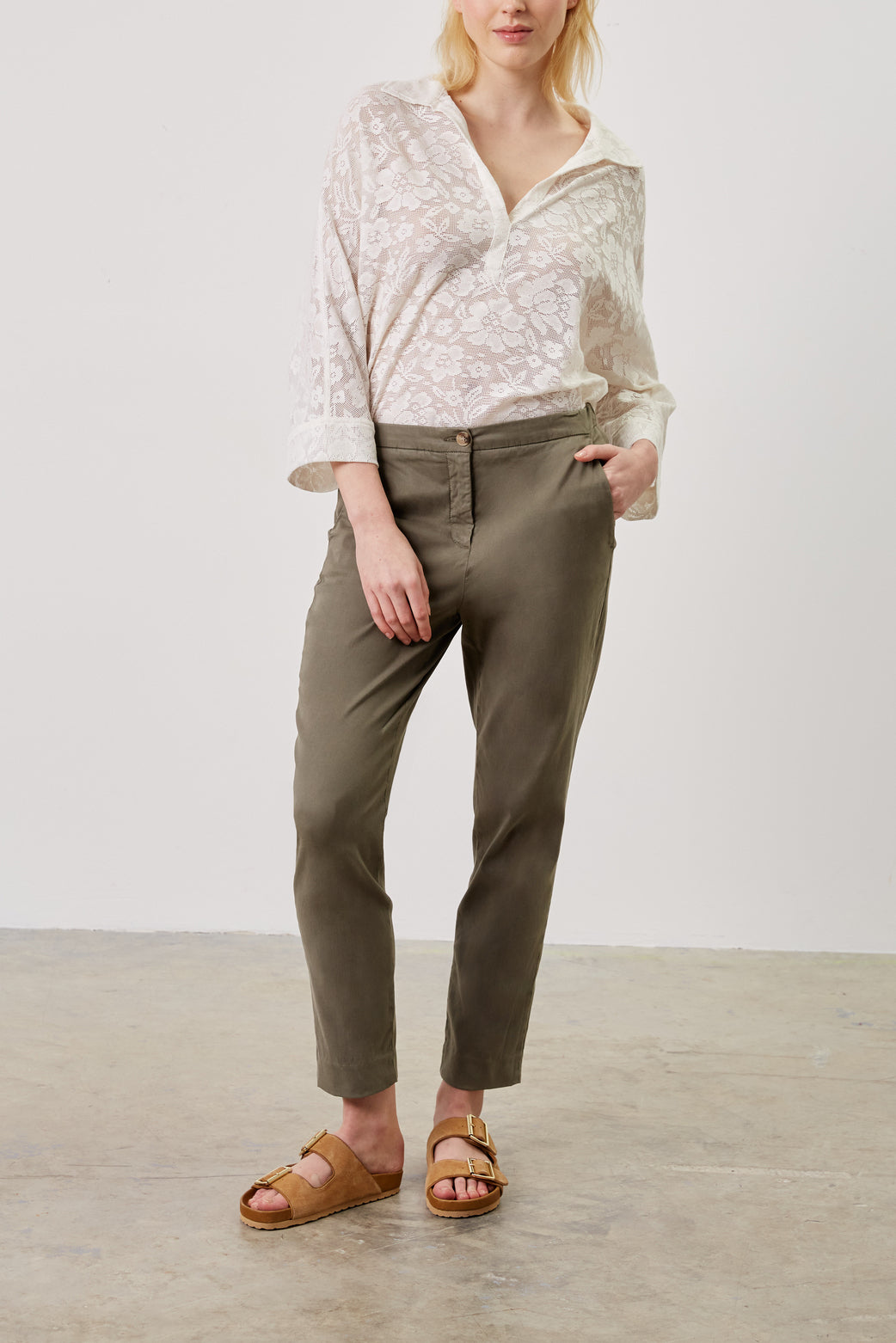 Pantalon slim - ELIZIA Faume - seconde main