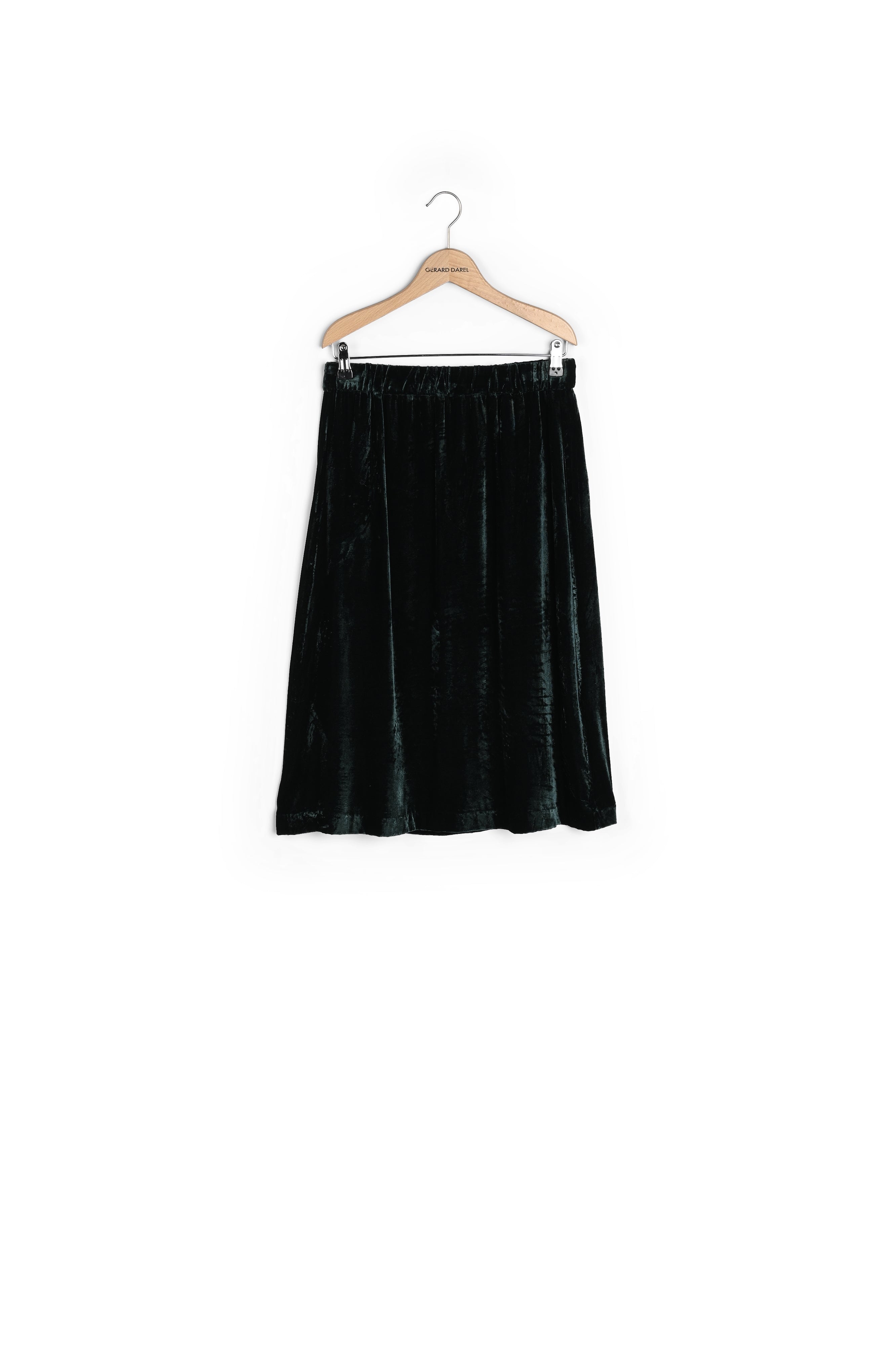 TALLY - Jupe midi velours Faume - seconde main