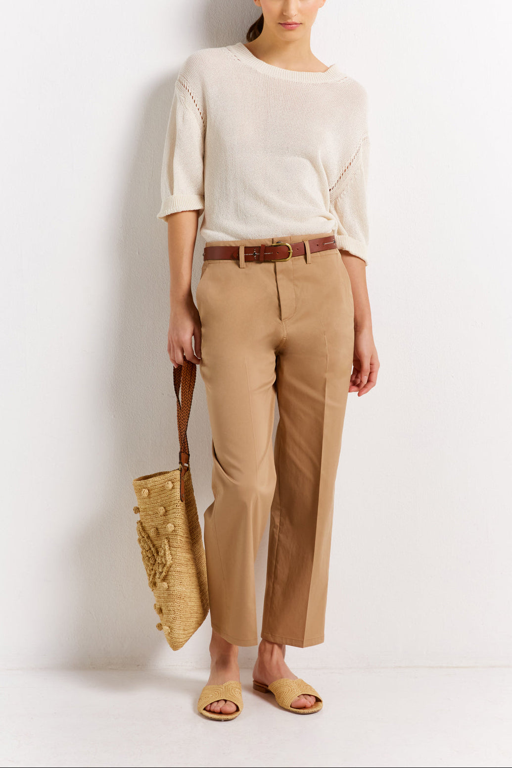 Pantalon avec ceinture fantaisie - EREN Faume - seconde main