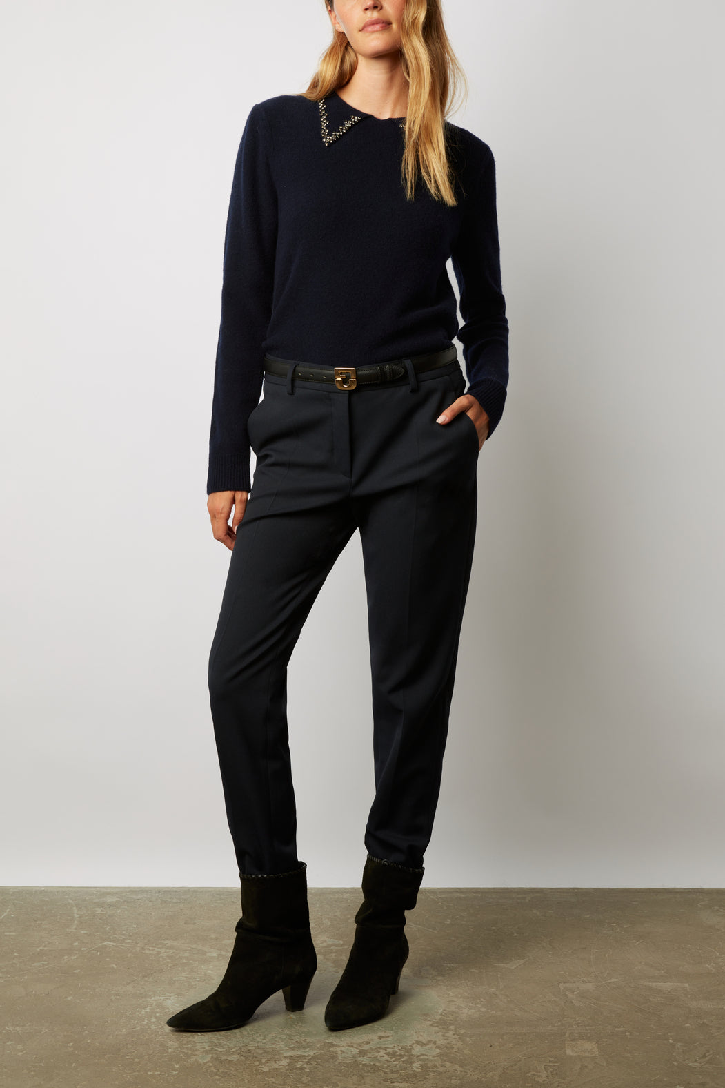 Pantalon droit 7/8 de tailleur - EMANUELLA Faume - seconde main
