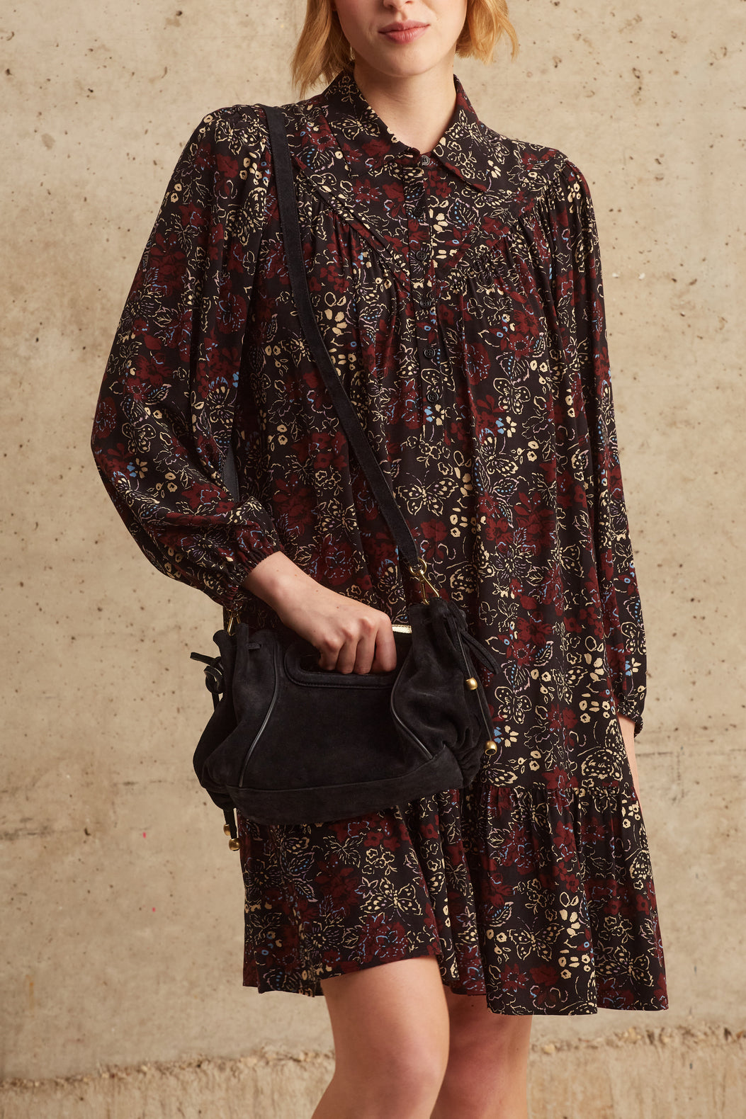 Robe large à motif papillon - JAHLYA Faume - seconde main