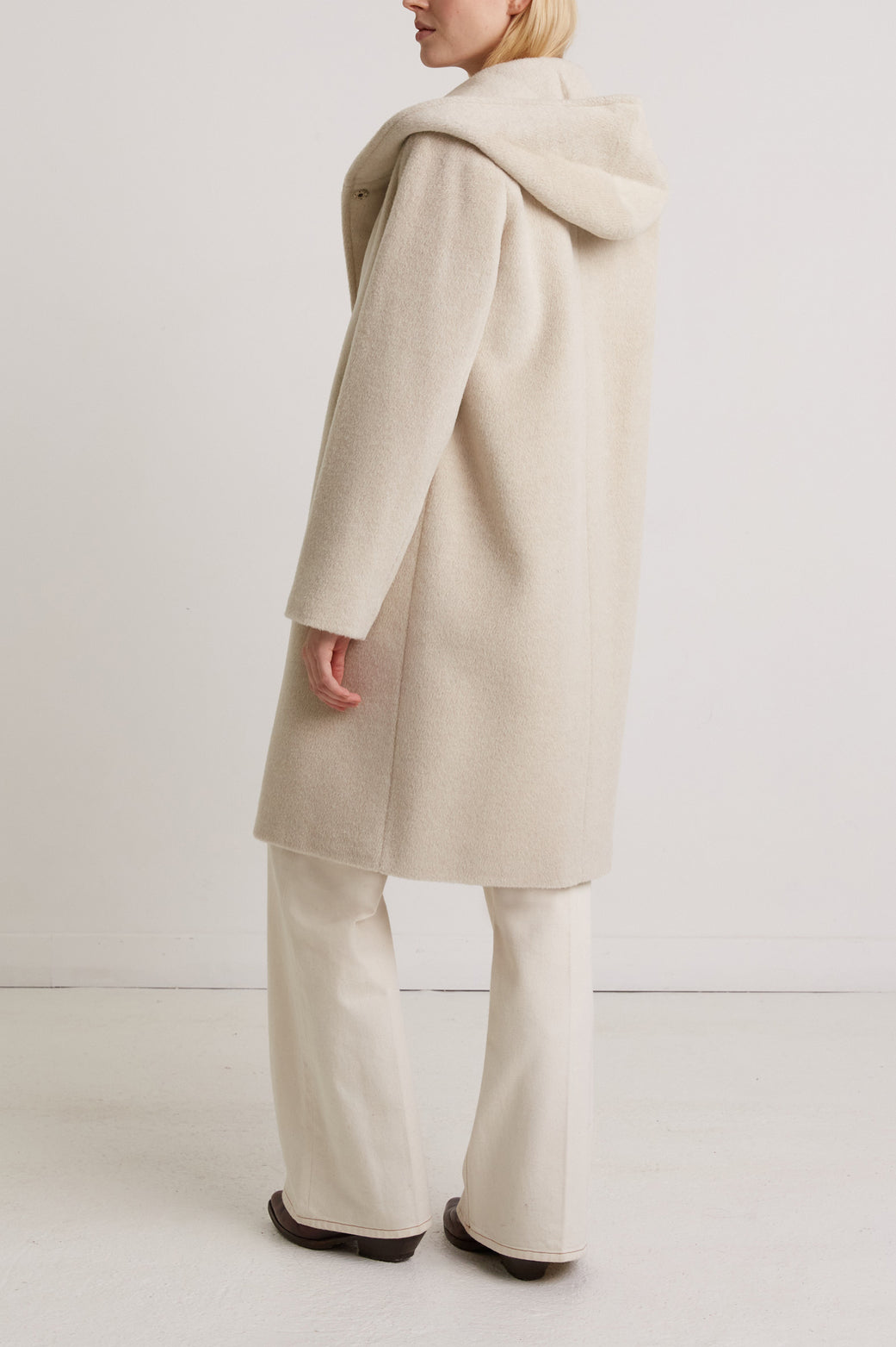 Manteau long en laine alpaga - SOIZIC Faume - seconde main