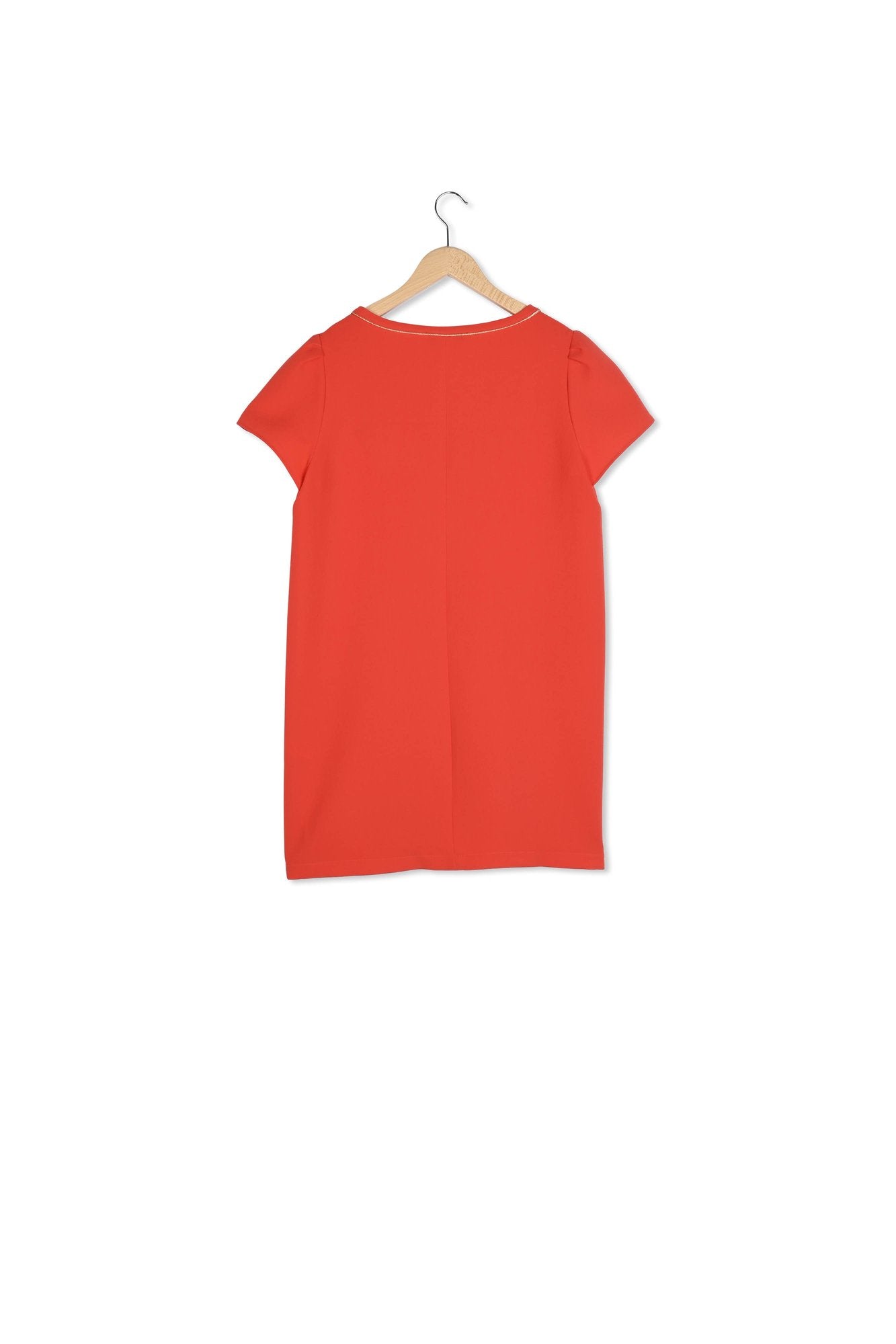 SHIRINE - Robe V courte en crêpe Faume - seconde main