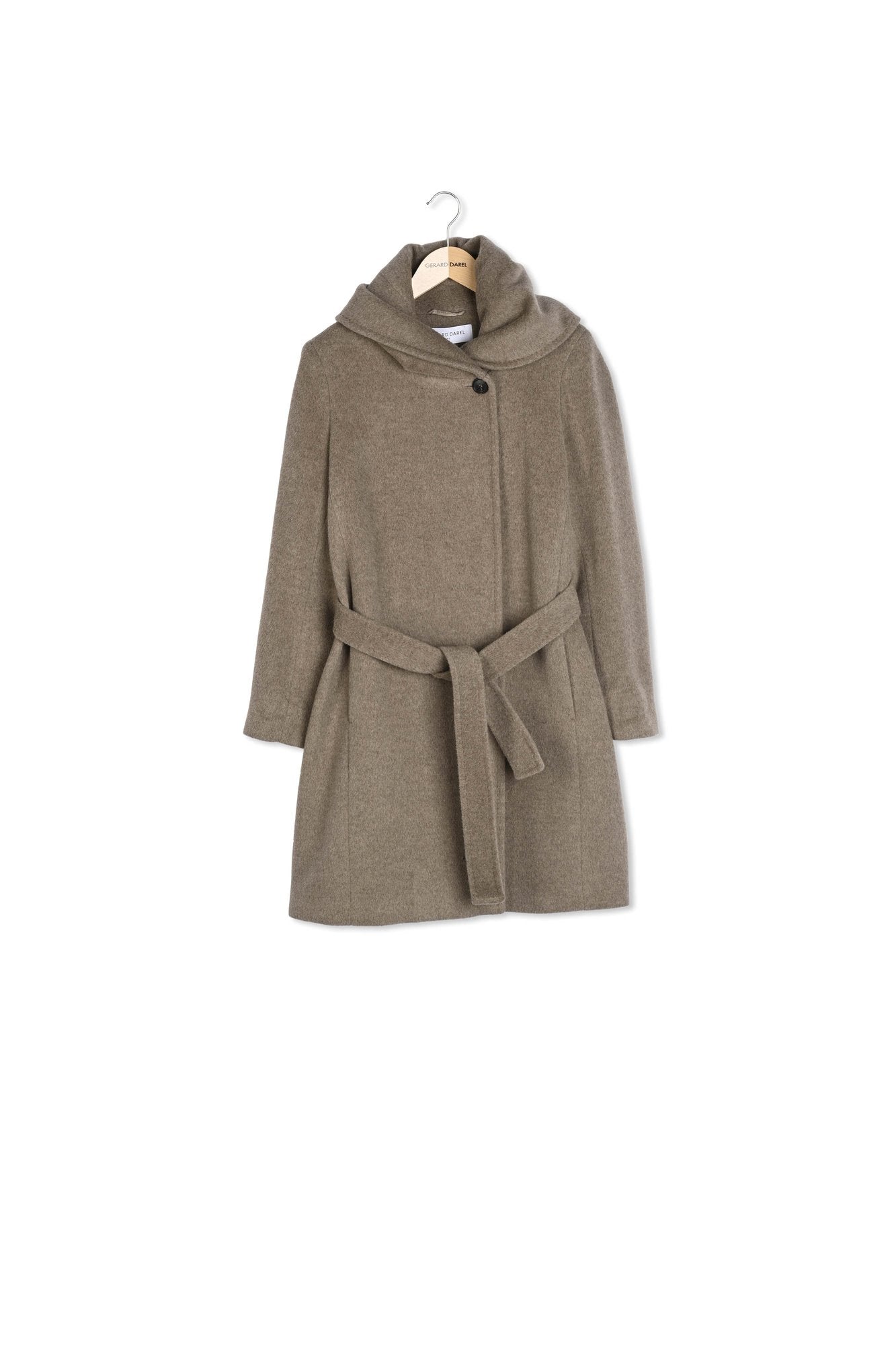 Manteau ceinturé à col drapé - SIDONIE Faume - seconde main