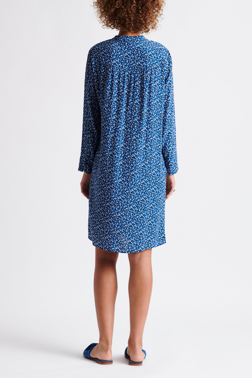 SANTINA - Robe en crêpe de viscose imprimé Faume - seconde main