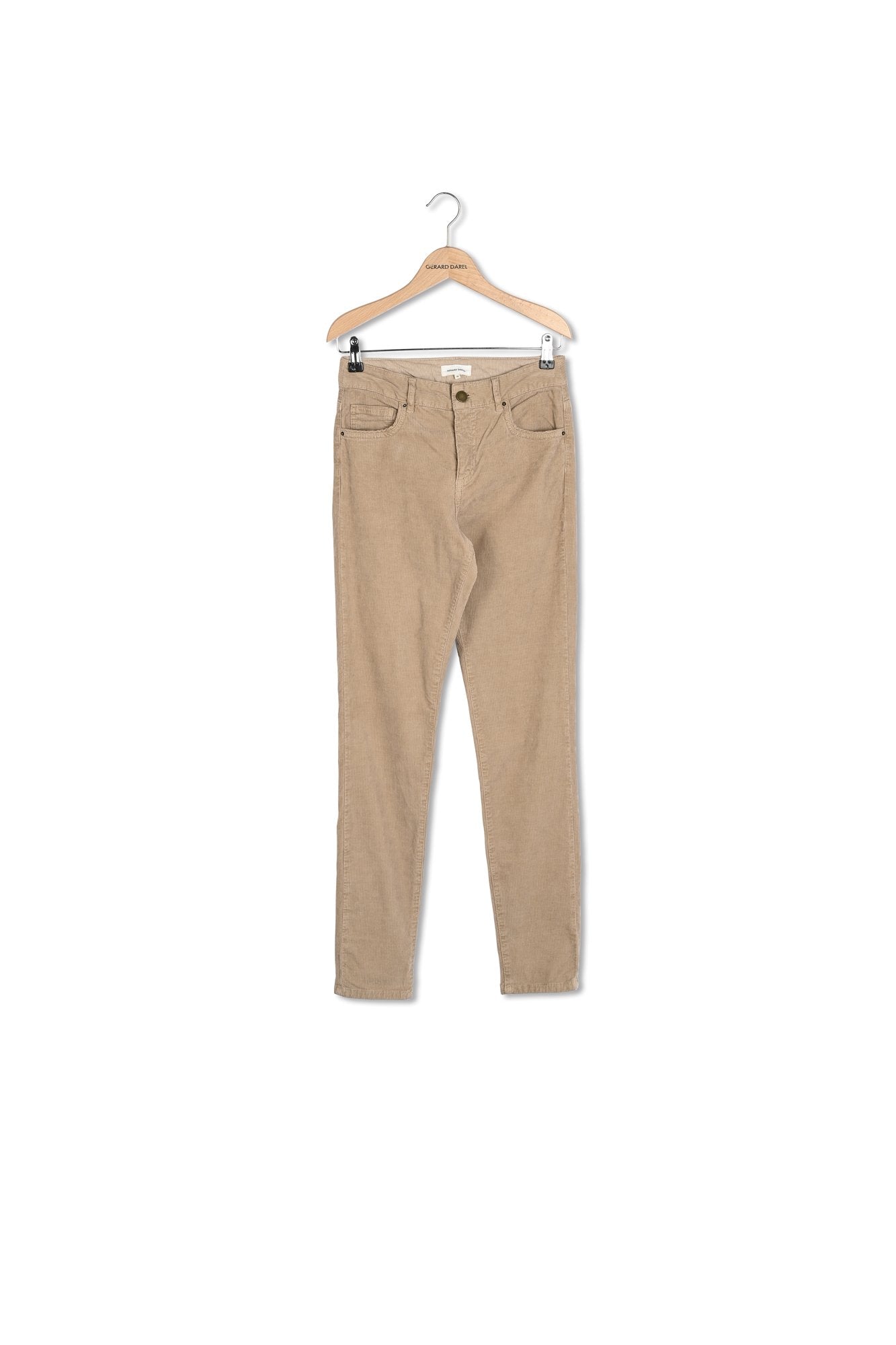 Pantalon jean en velours côtelé stretch - ELIENOR Faume - seconde main