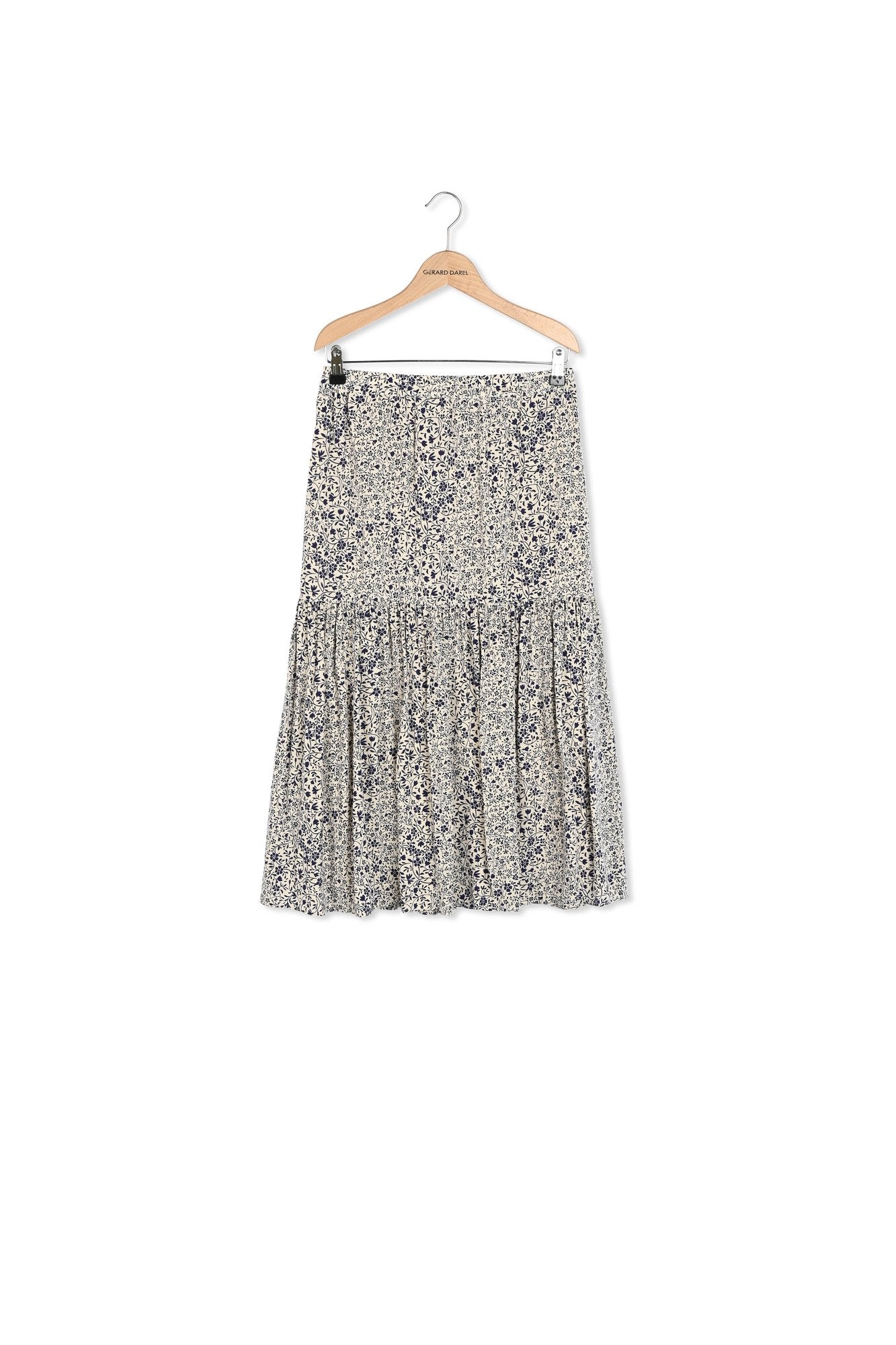 Jupe midi évasée à fleurs - DESTINY Faume - seconde main