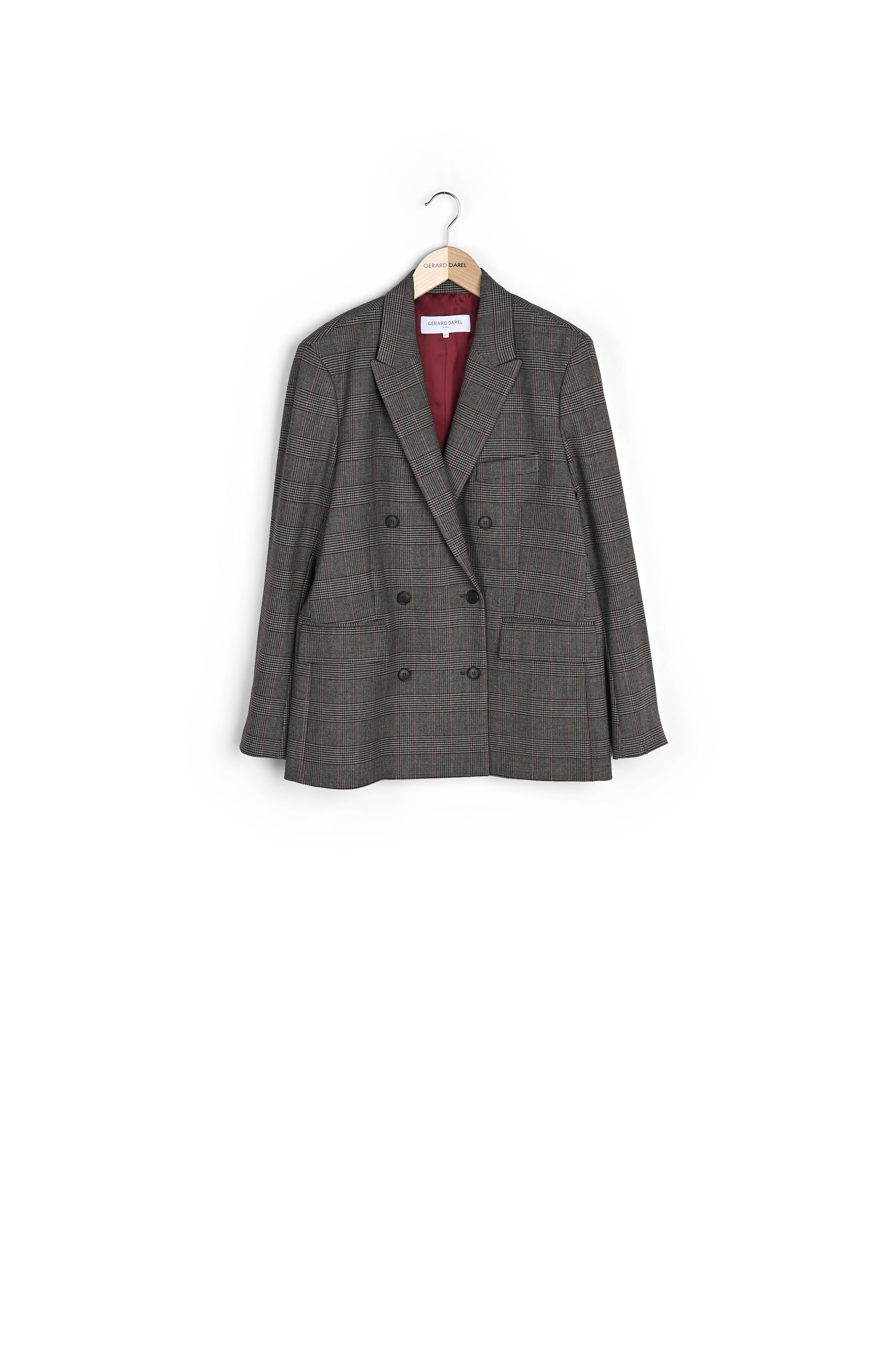 VANYLLE - Veste croisée à carreaux Faume - seconde main