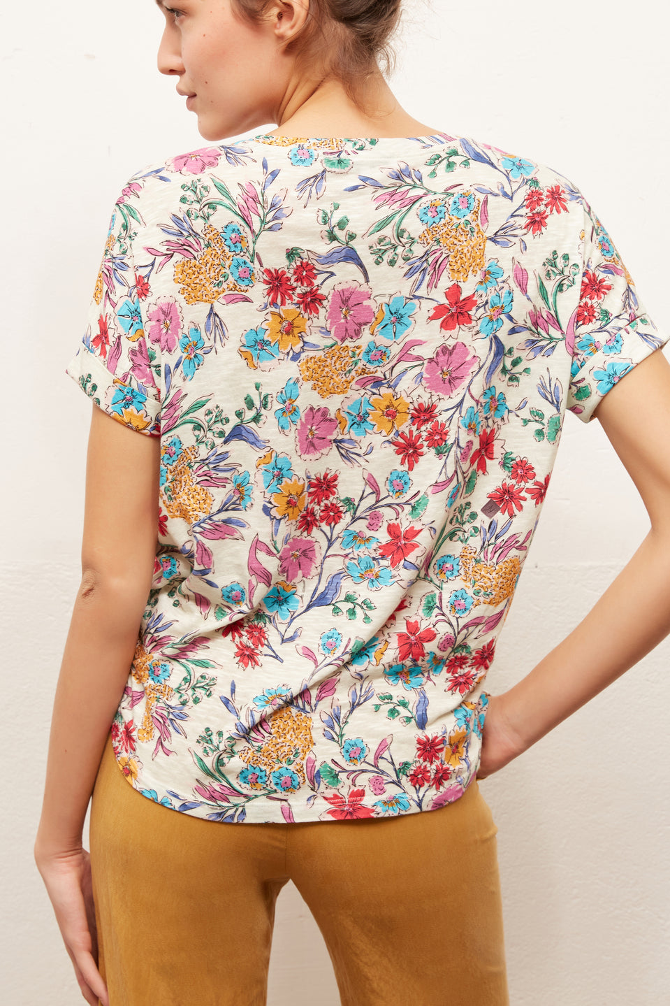 JOAO -Tee-shirt en coton mélangé imprimé Faume - seconde main